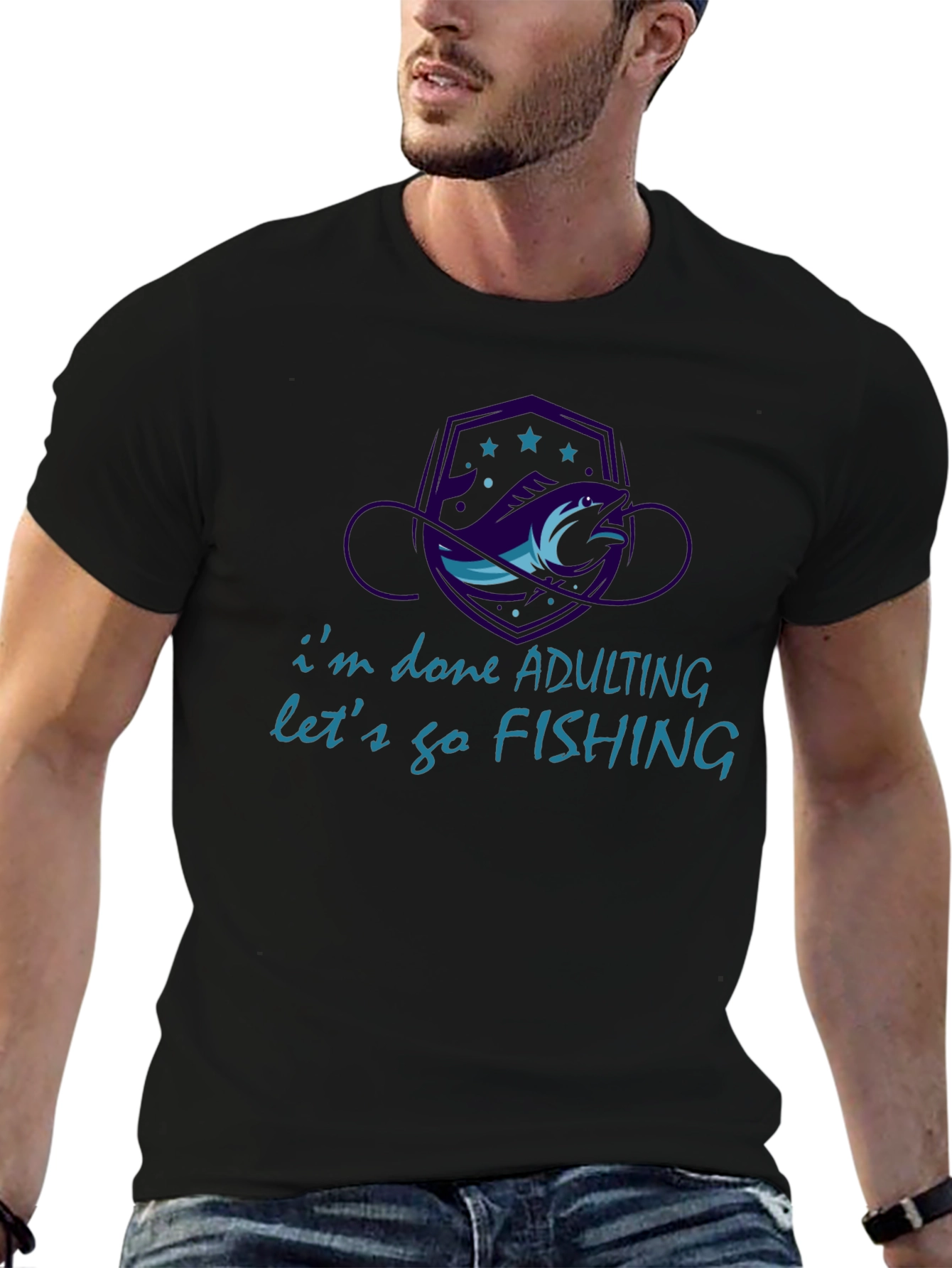 Funny Fishing T-Shirt - Im Done Adulting