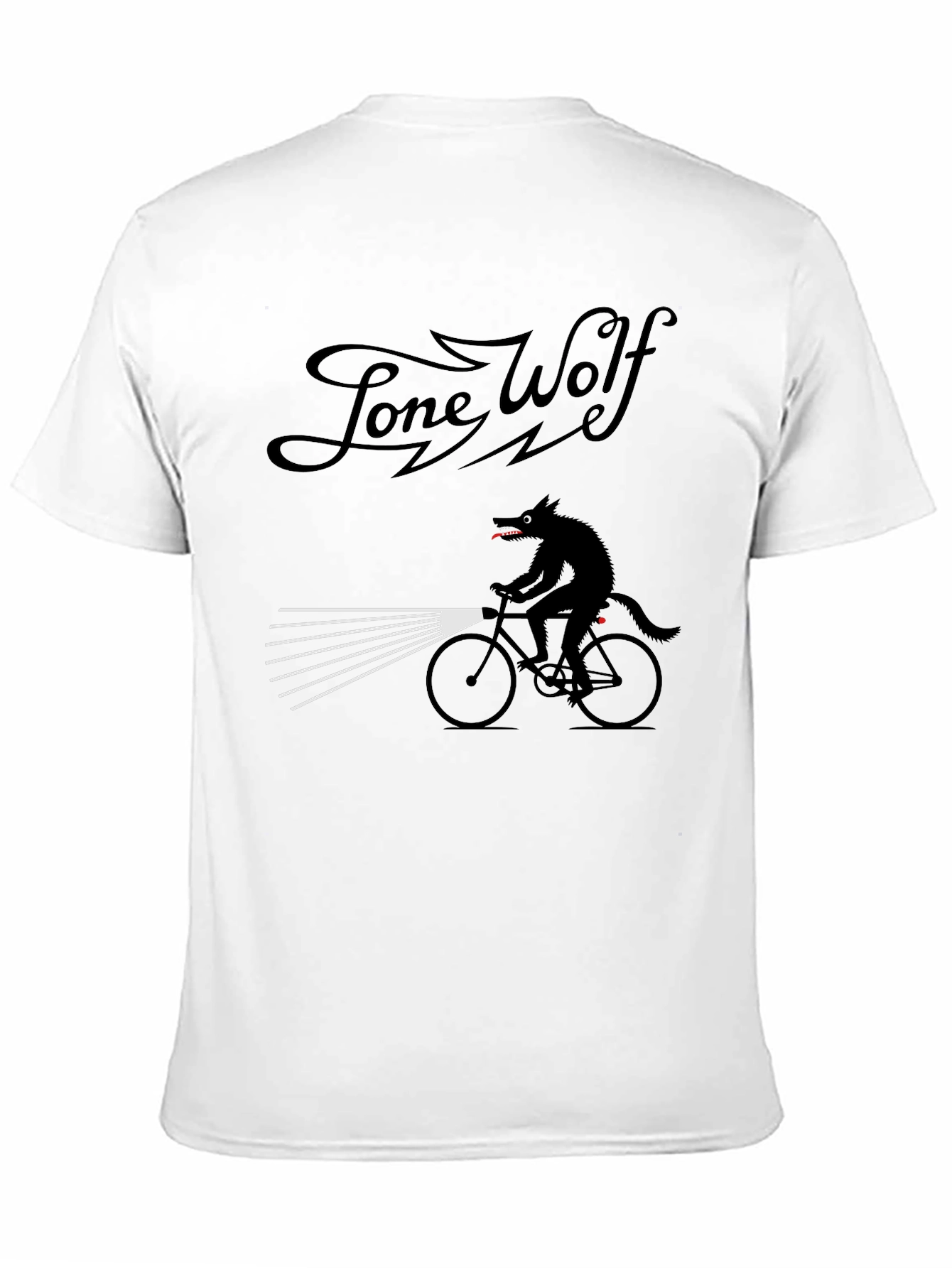 Lone Wolf Biker T-Shirt - Unique Graphic Tee