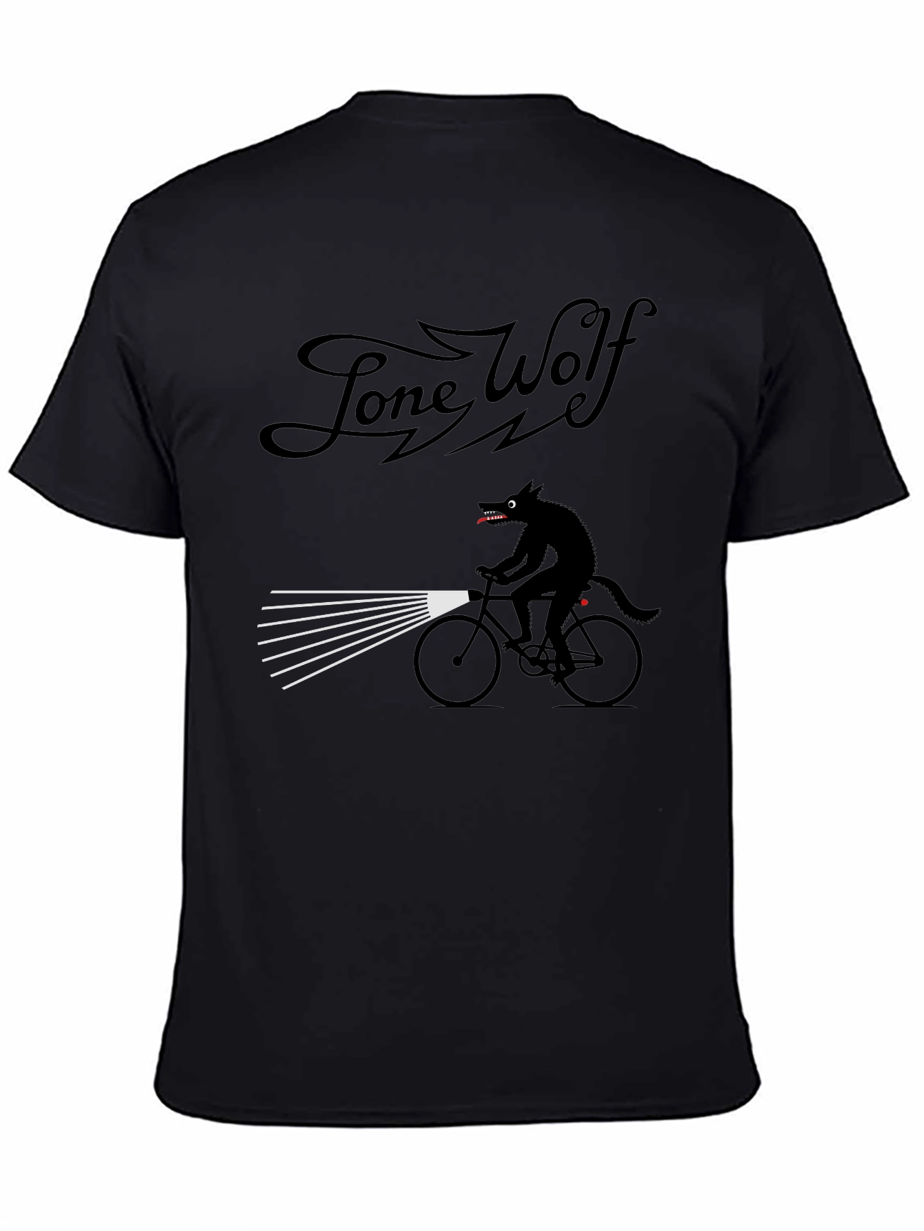 Lone Wolf Biker T-Shirt - Unique Graphic Tee