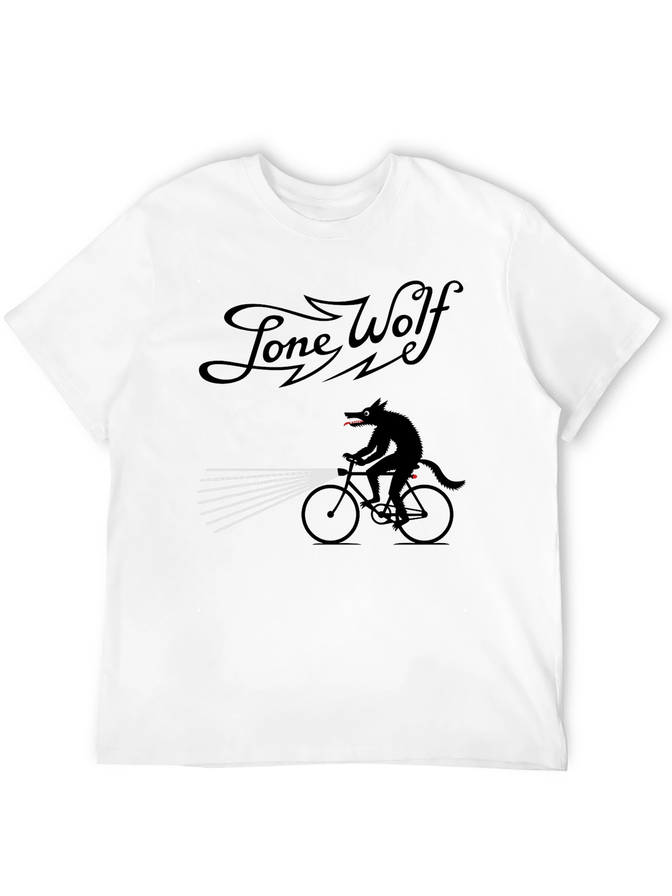 Lone Wolf Biker T-Shirt - Unique Graphic Tee