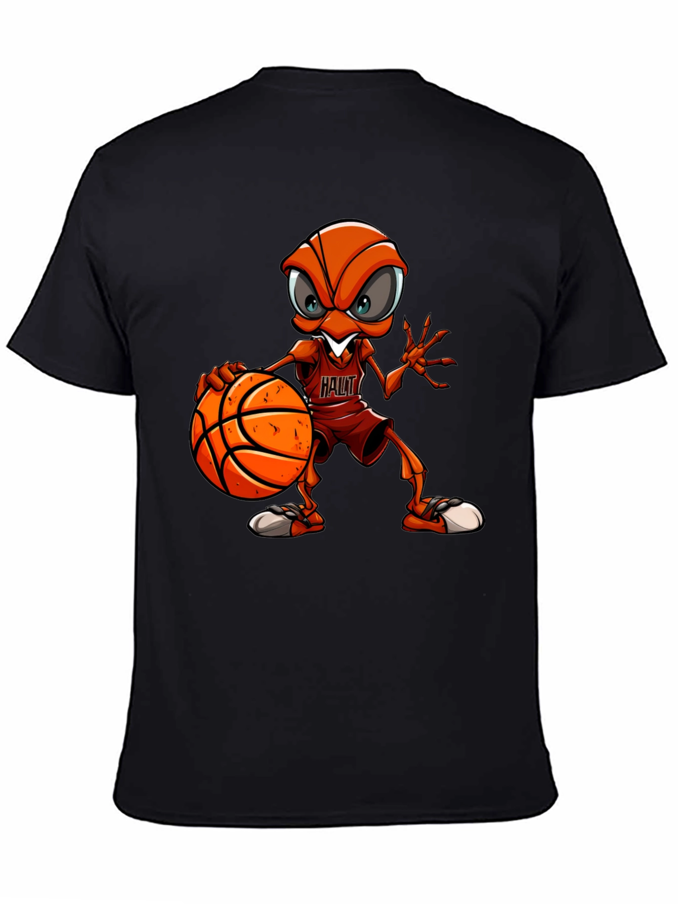 Basketball Ant Graphic Tee - Unique Cartoon Design