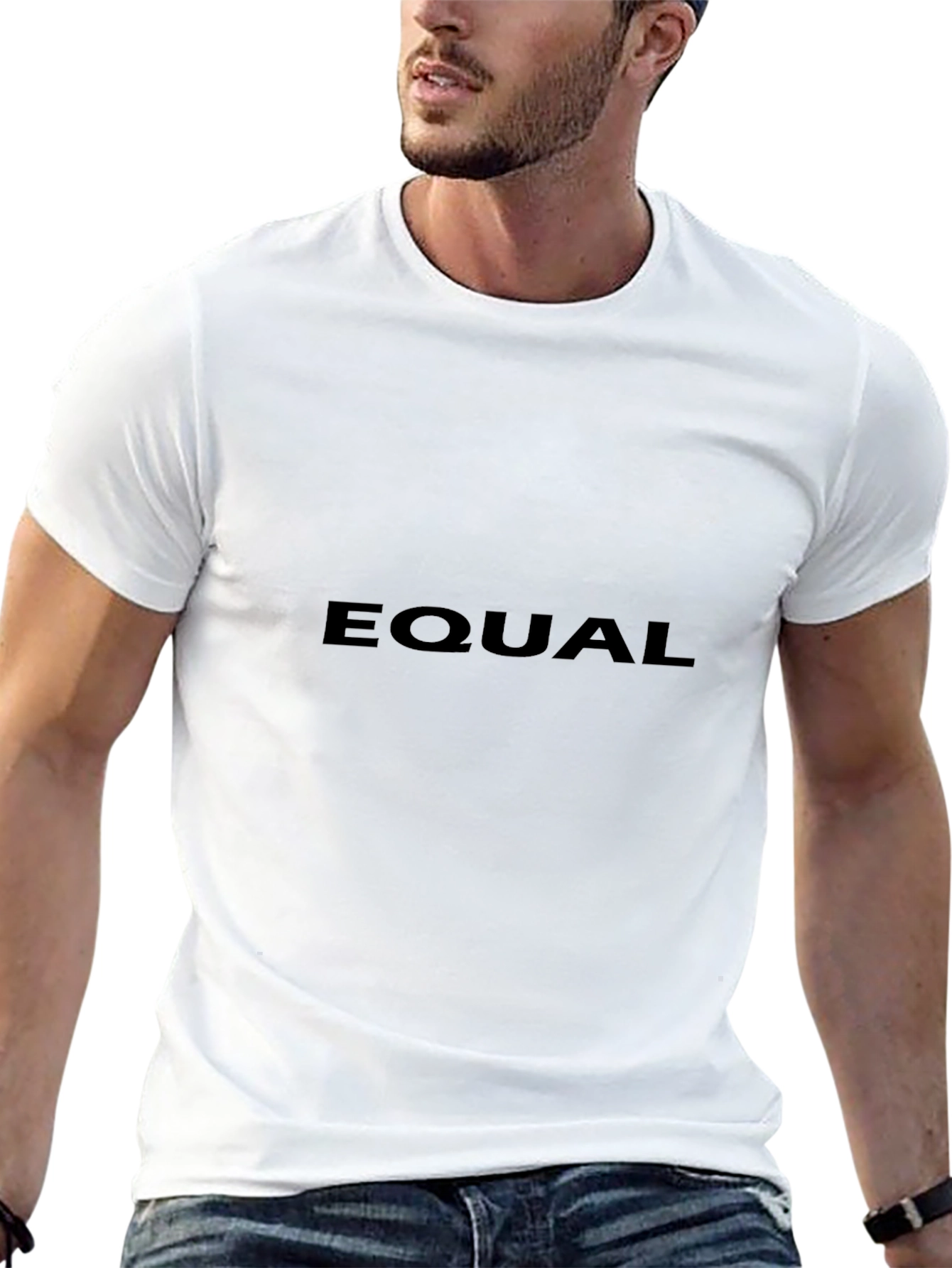Equal Black Graphic T-Shirt