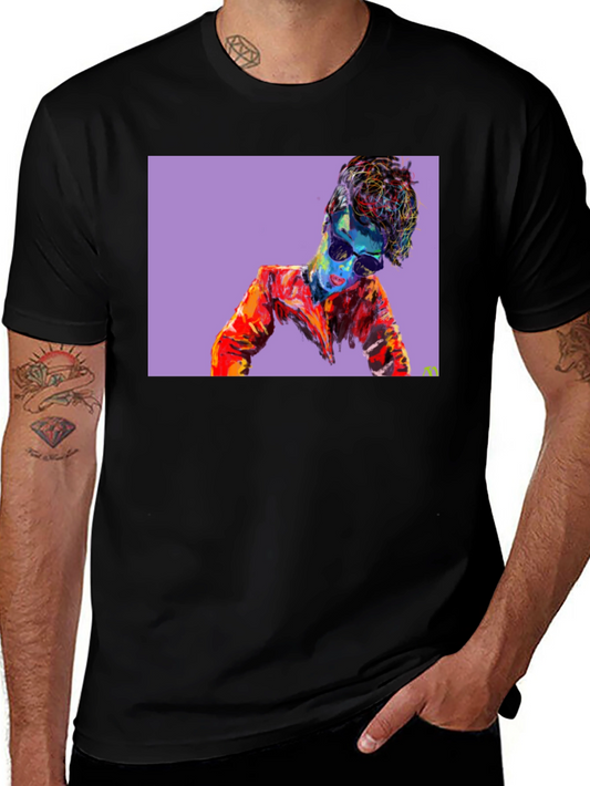 Abstract Pop Art Graphic Tee - Cool Artistic Design