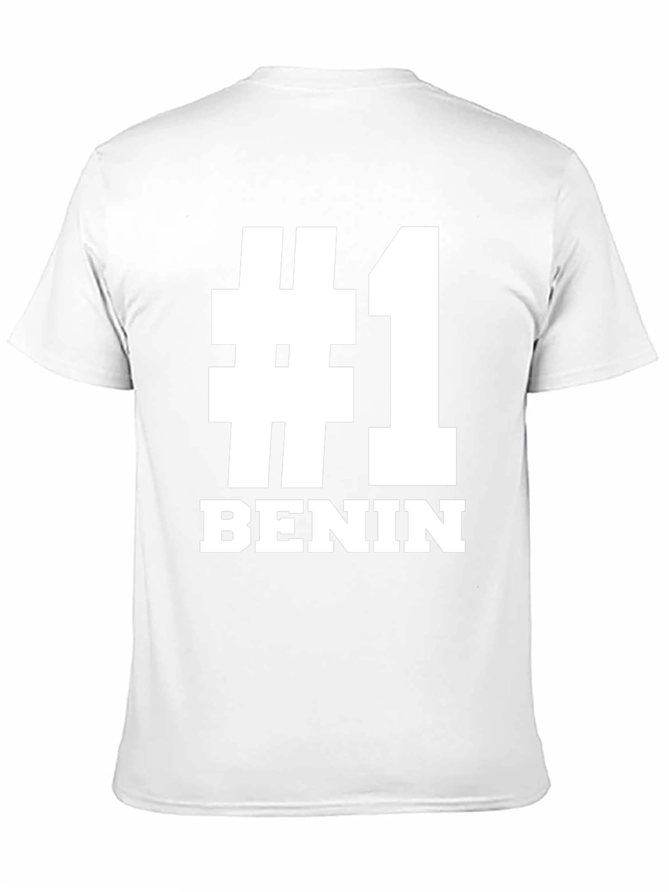 #1 Benin T-Shirt - Black Bold Graphic Tee