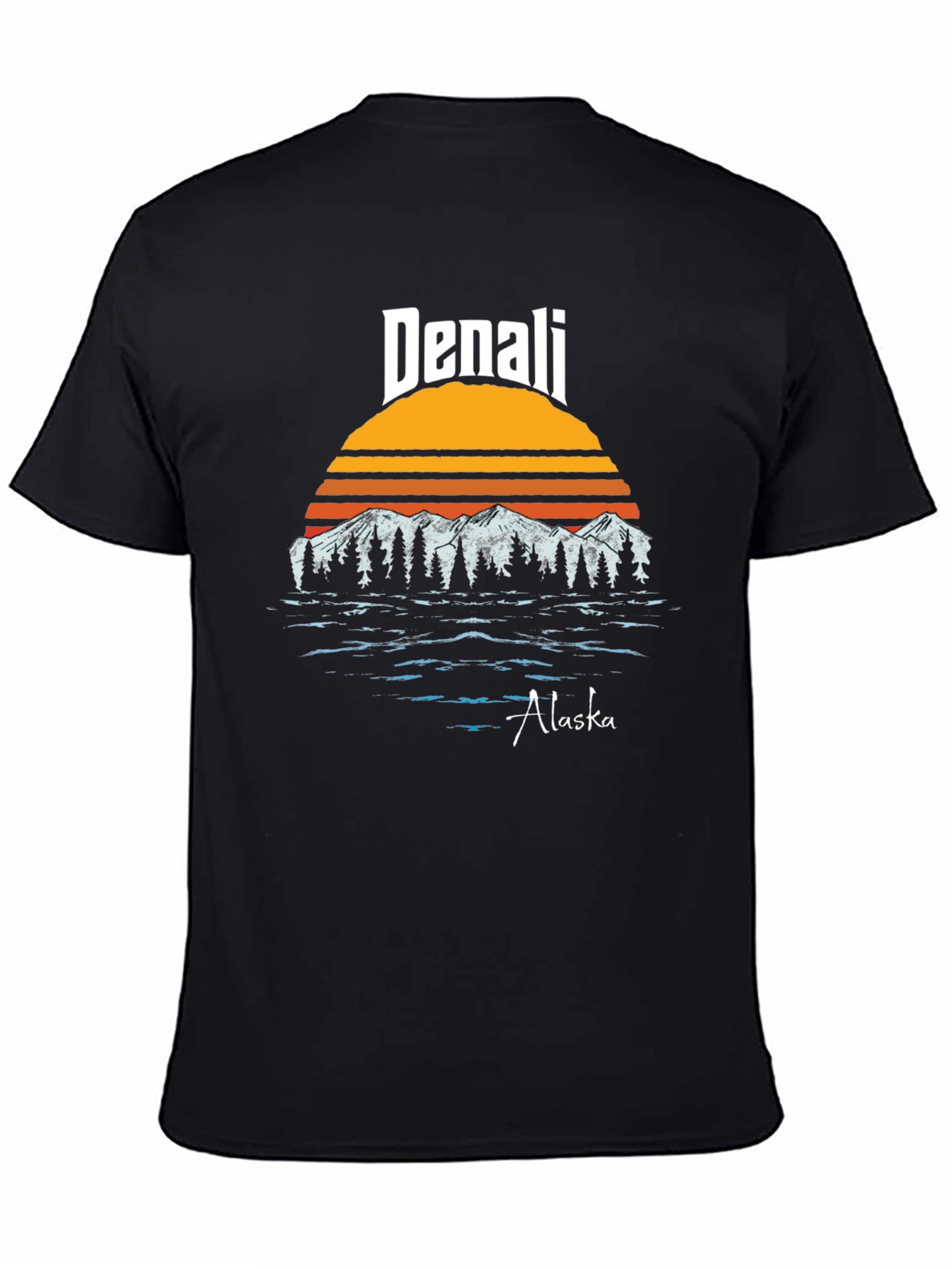 Denali Alaska Retro Graphic T-Shirt
