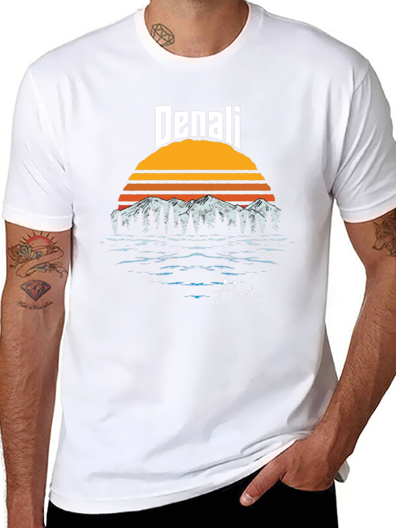 Denali Alaska Retro Graphic T-Shirt