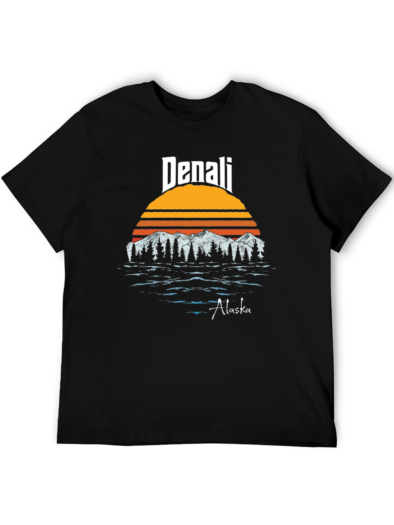 Denali Alaska Retro Graphic T-Shirt