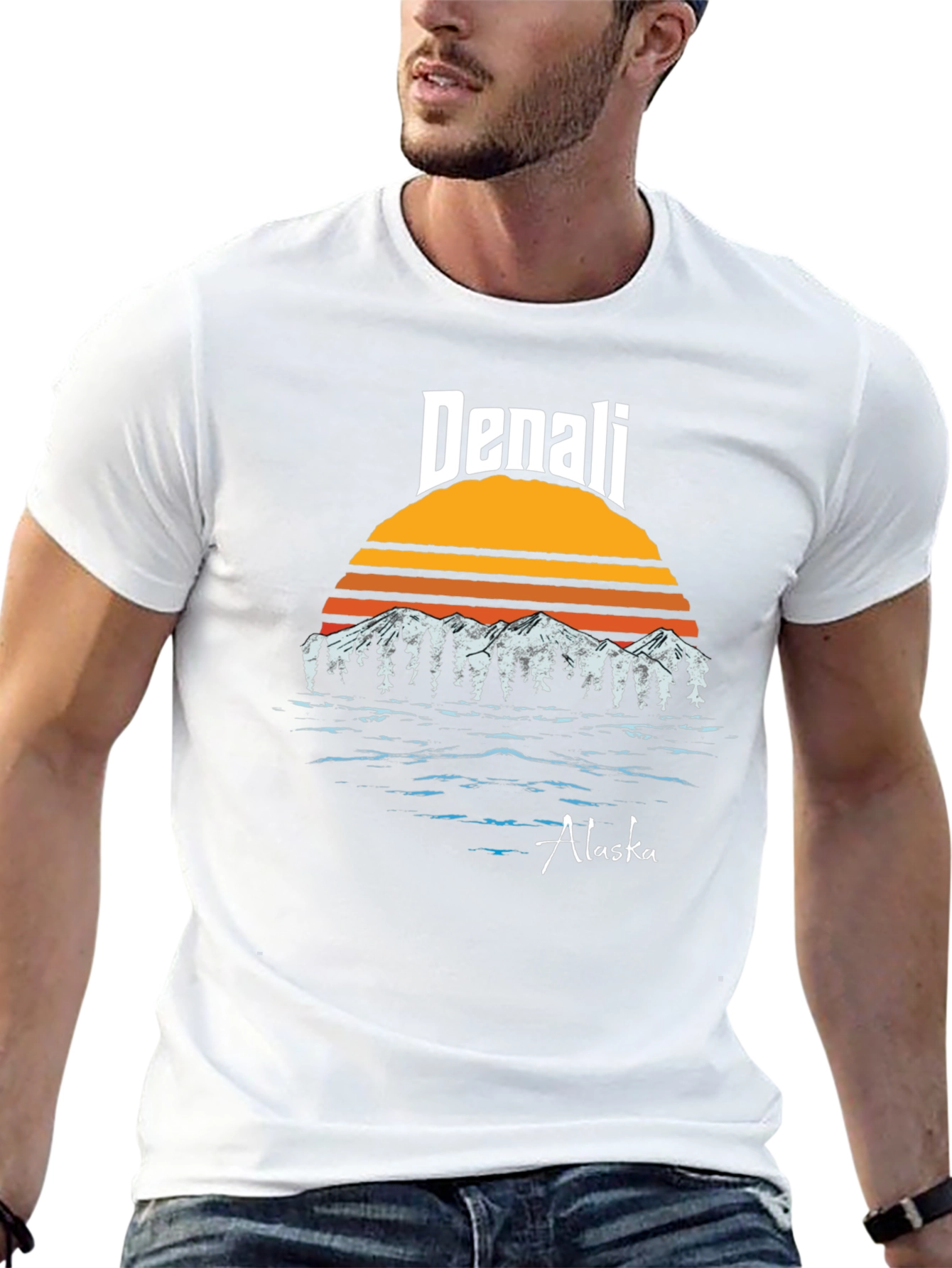 Denali Alaska Retro Graphic T-Shirt