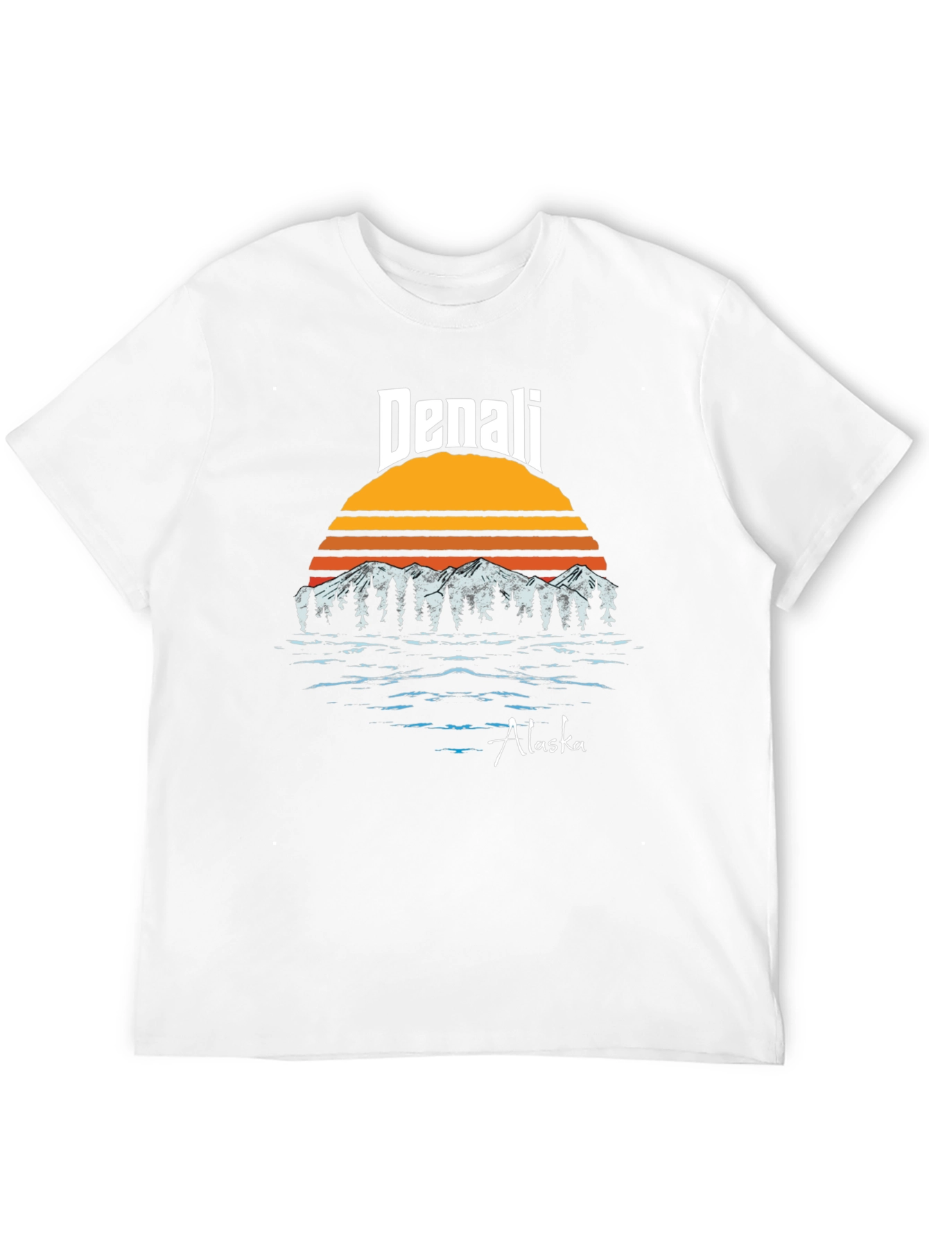 Denali Alaska Retro Graphic T-Shirt