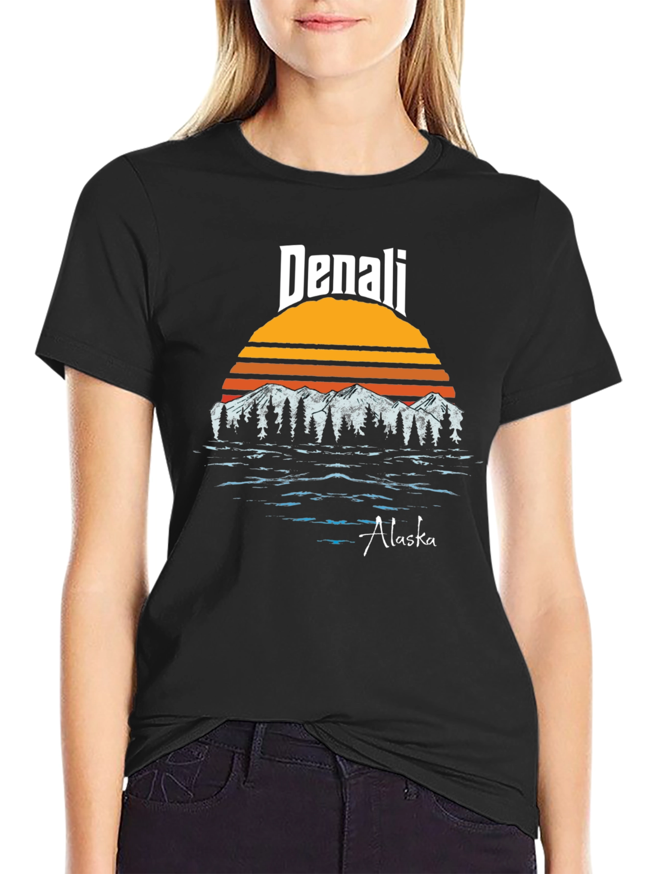 Denali Alaska Retro Graphic T-Shirt