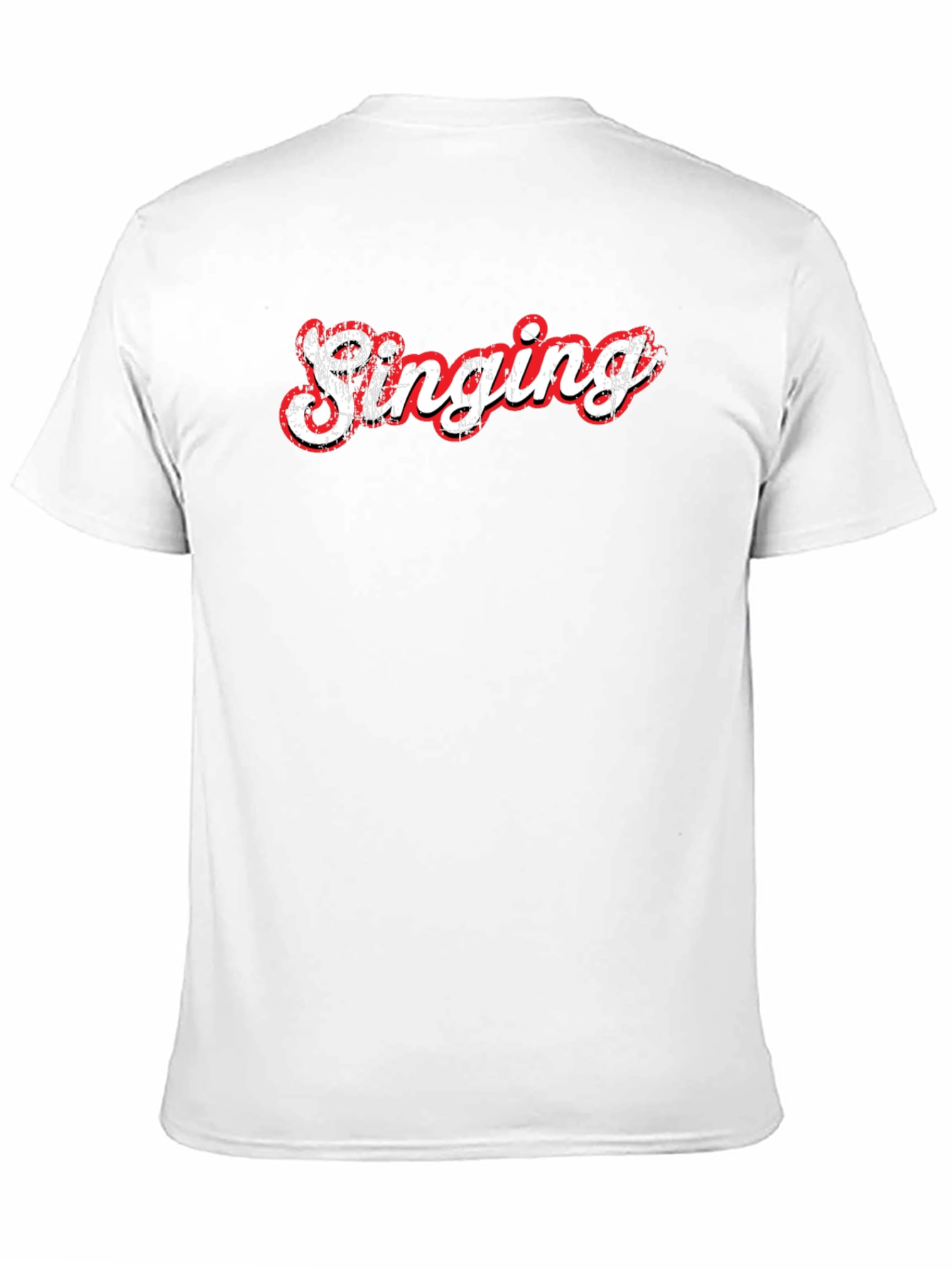 Singing Graphic Tee - Black Cotton T-Shirt