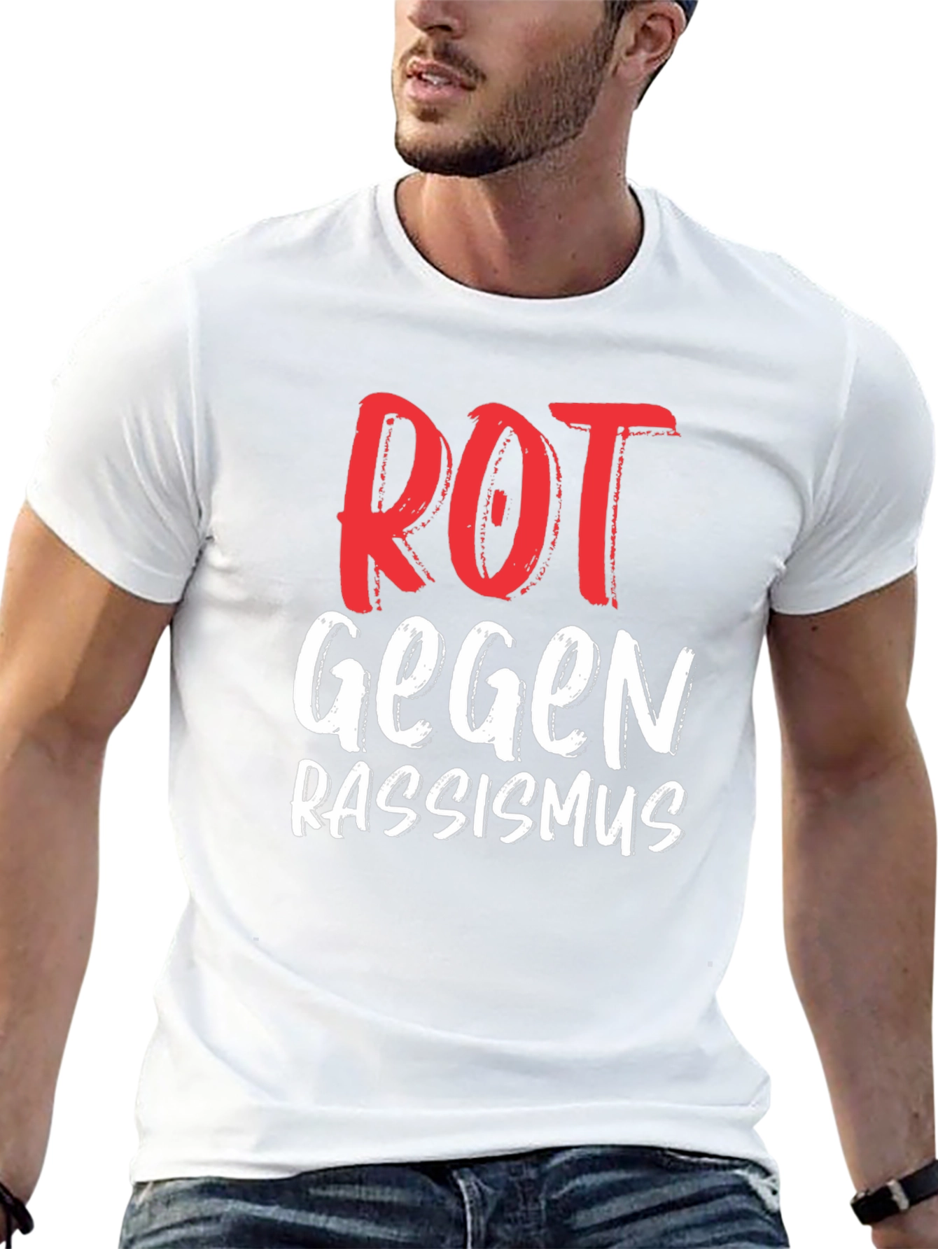 Rot Gegen Rassismus T-Shirt - Anti Racism Tee