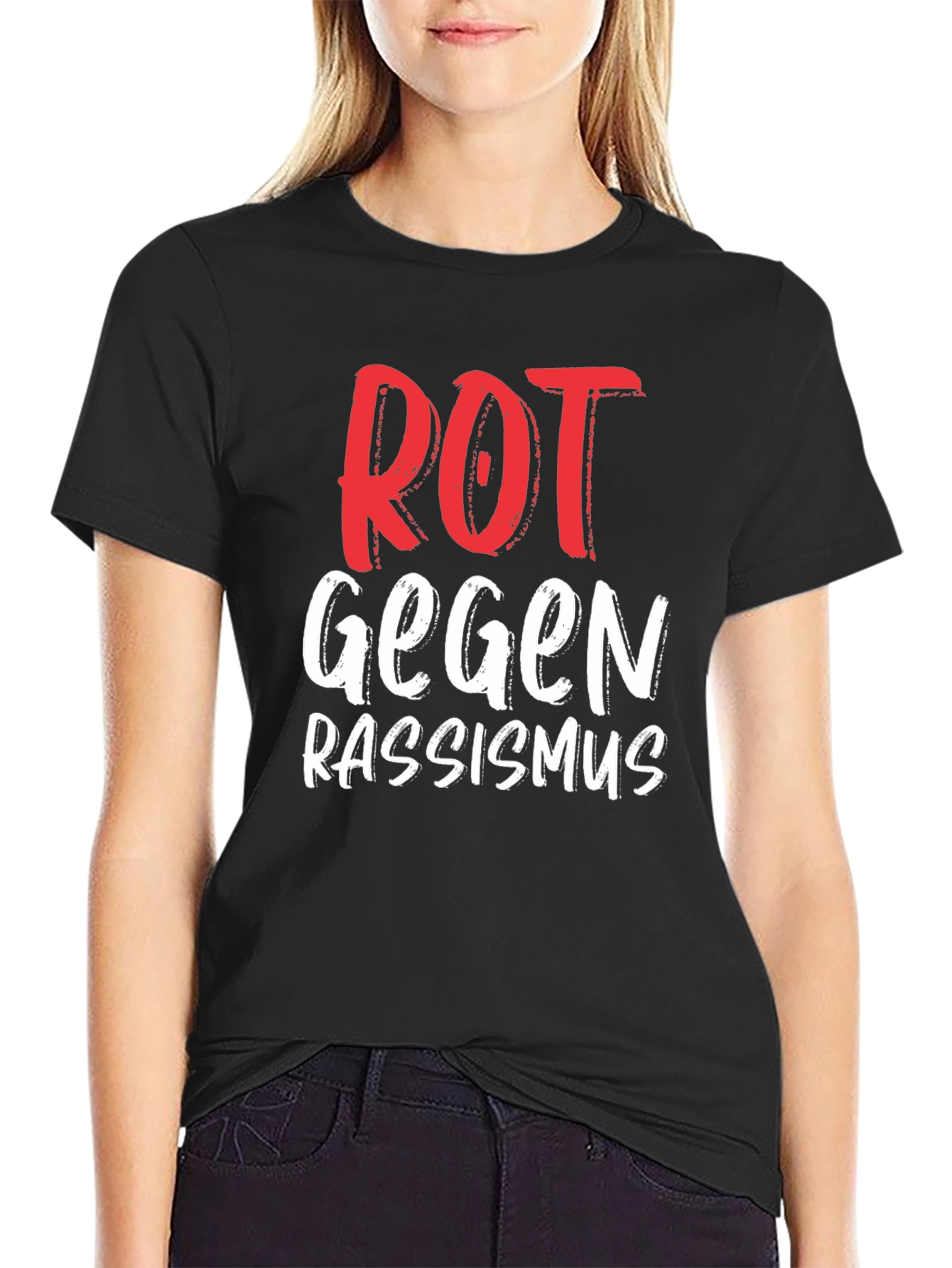 Rot Gegen Rassismus T-Shirt - Anti Racism Tee