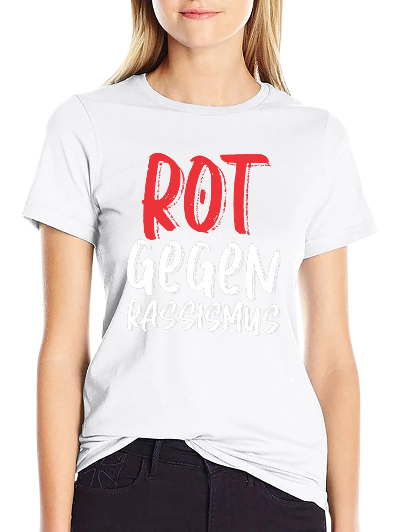 Rot Gegen Rassismus T-Shirt - Anti Racism Tee