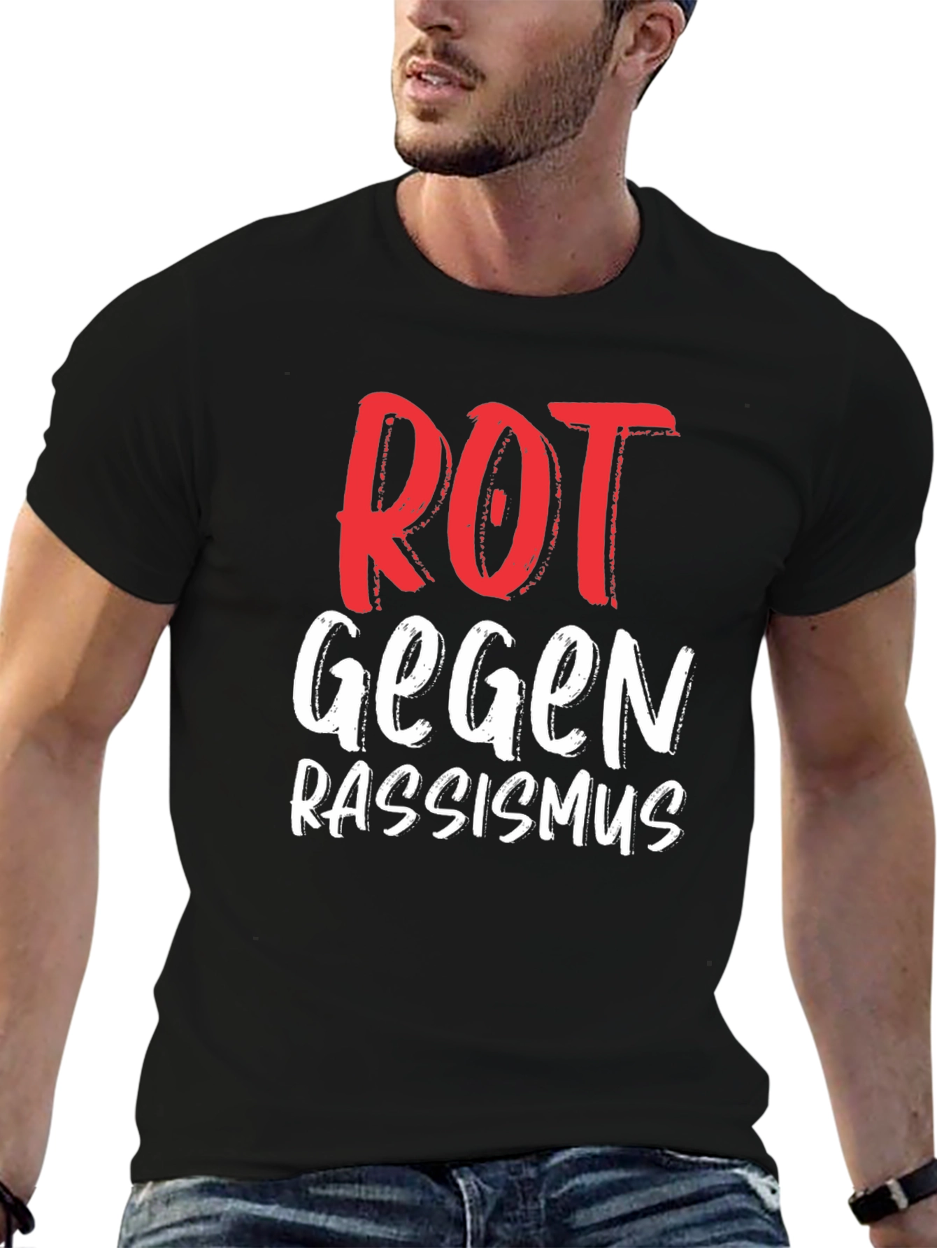 Rot Gegen Rassismus T-Shirt - Anti Racism Tee