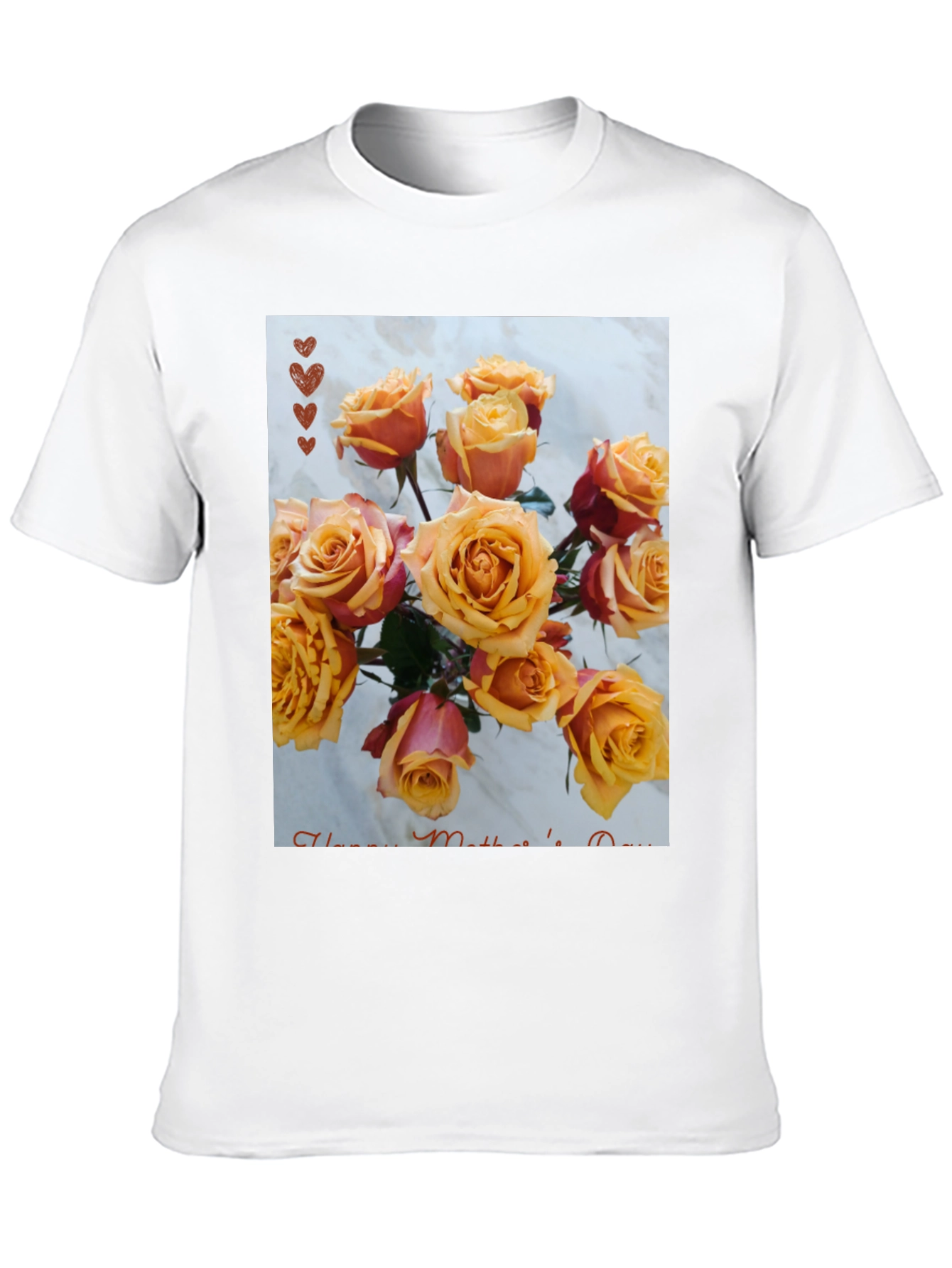 Floral Mothers Day T-Shirt - Rose Bouquet Design