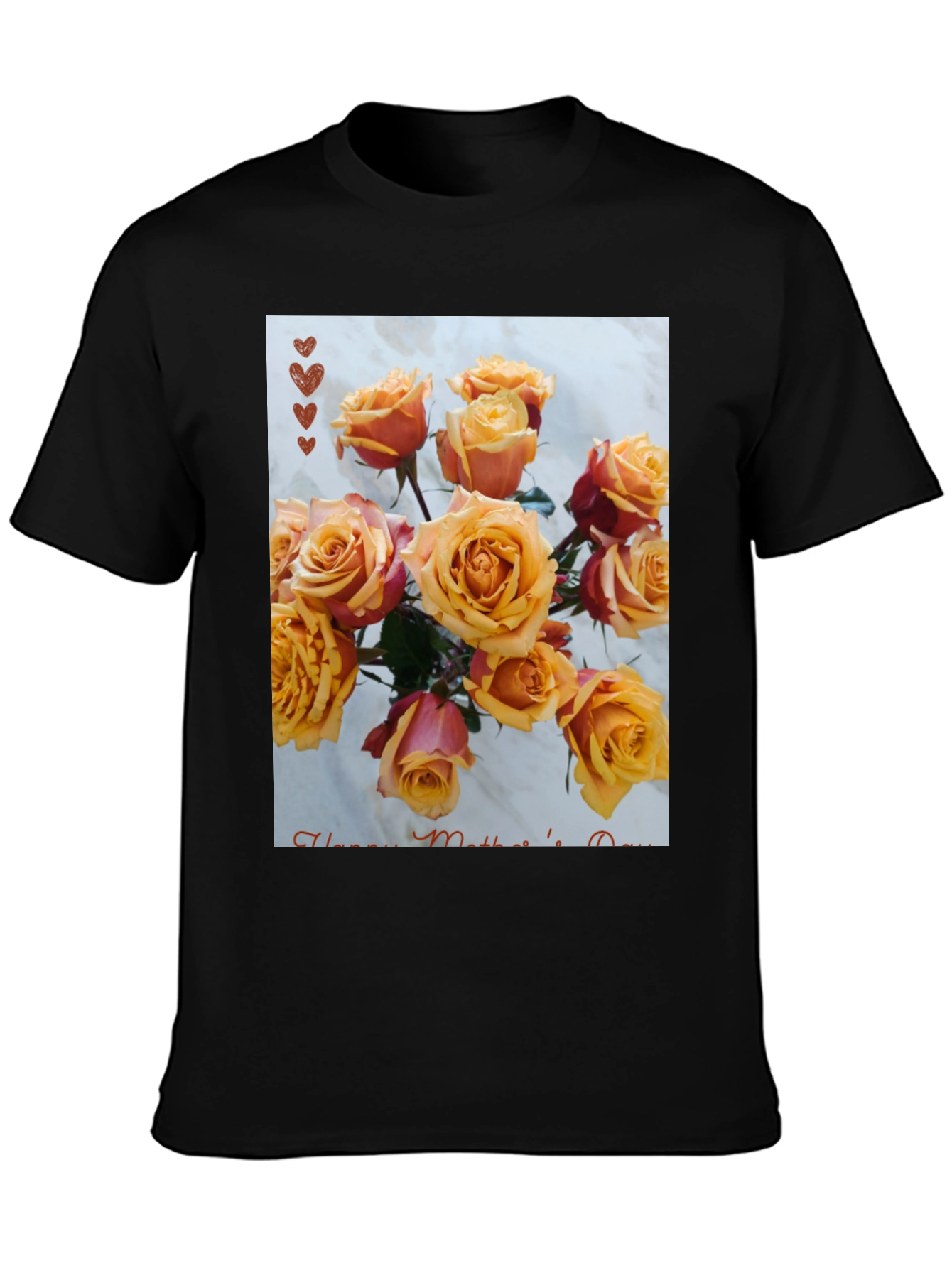 Floral Mothers Day T-Shirt - Rose Bouquet Design