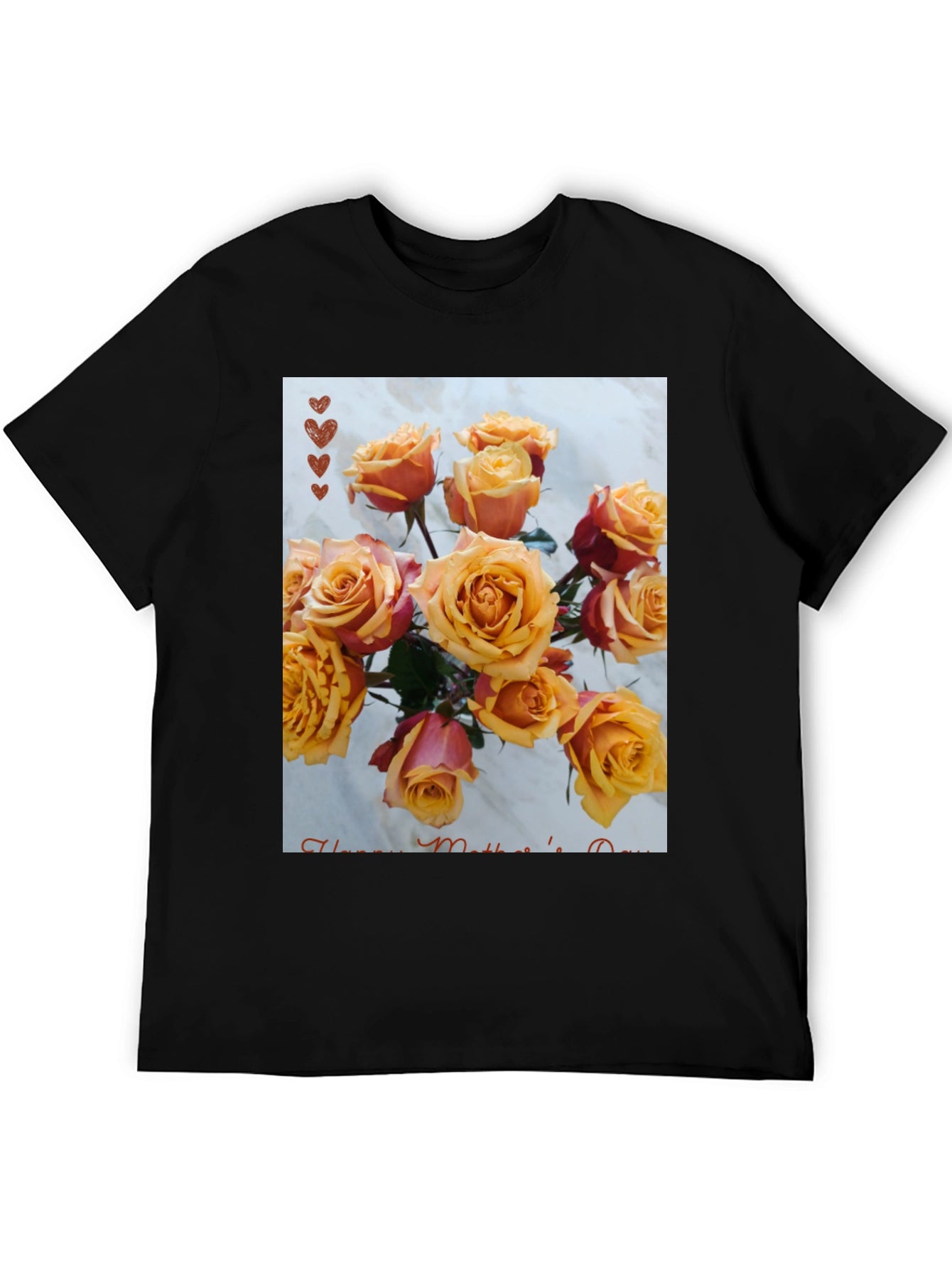 Floral Mothers Day T-Shirt - Rose Bouquet Design