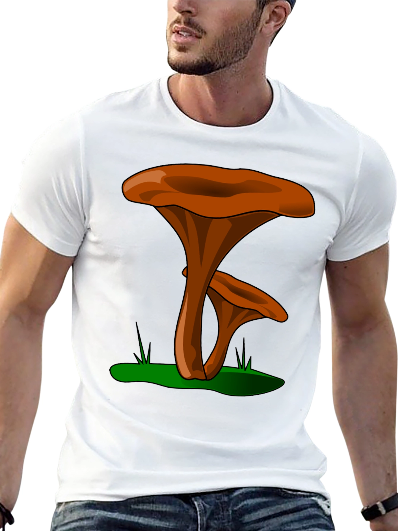 Mushroom Graphic Tee - Funky Nature Shirt