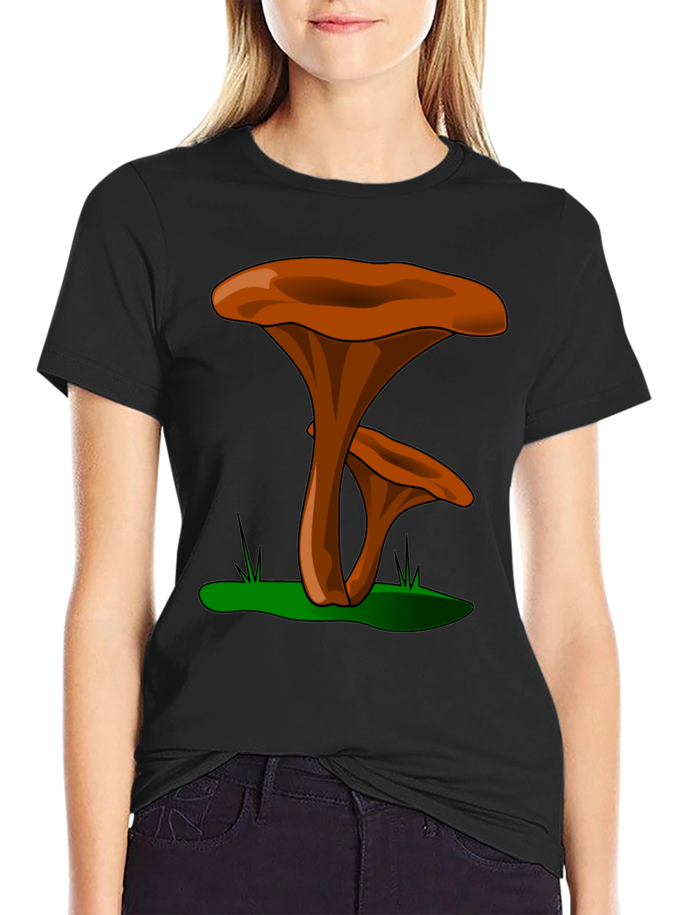 Mushroom Graphic Tee - Funky Nature Shirt