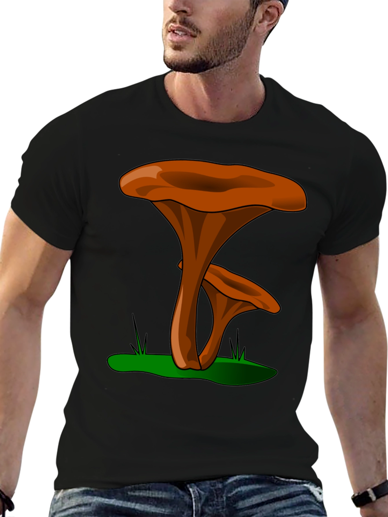 Mushroom Graphic Tee - Funky Nature Shirt