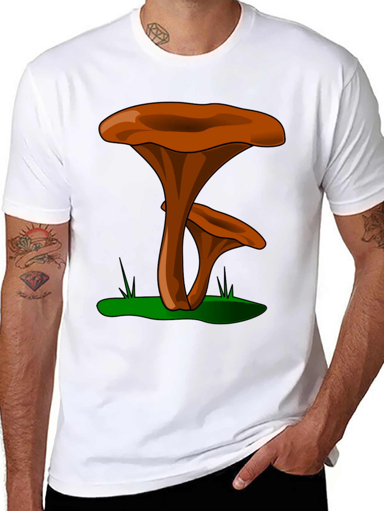 Mushroom Graphic Tee - Funky Nature Shirt