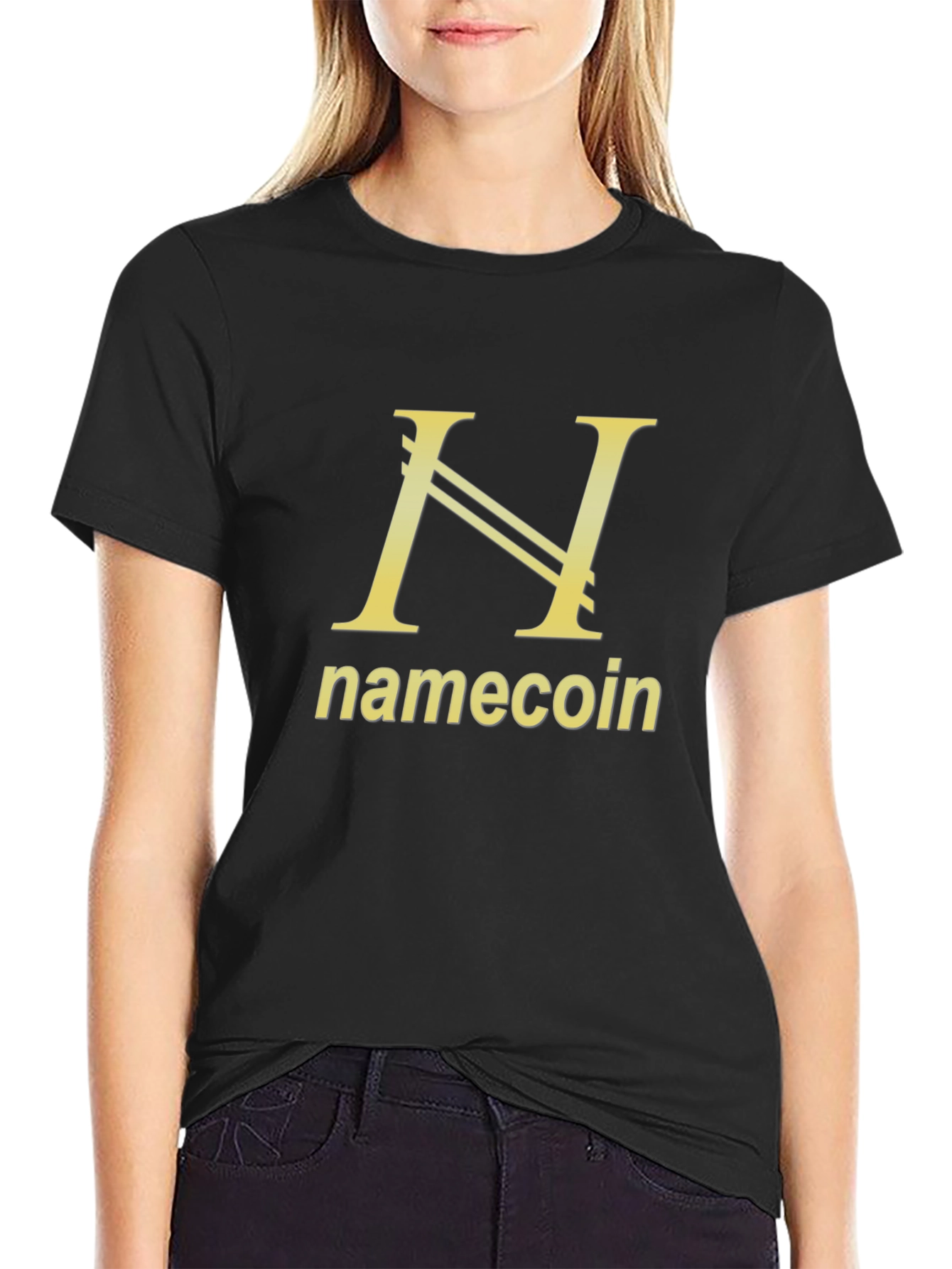 Namecoin Black T-Shirt Crypto Design