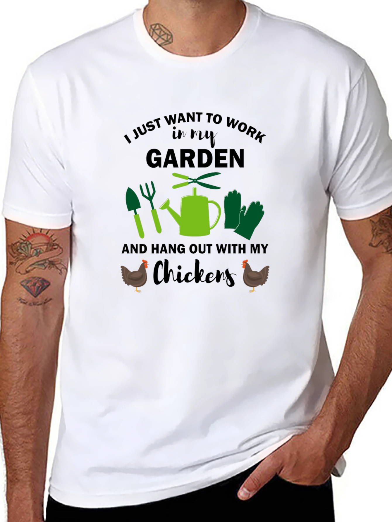 Gardening & Chickens T-Shirt