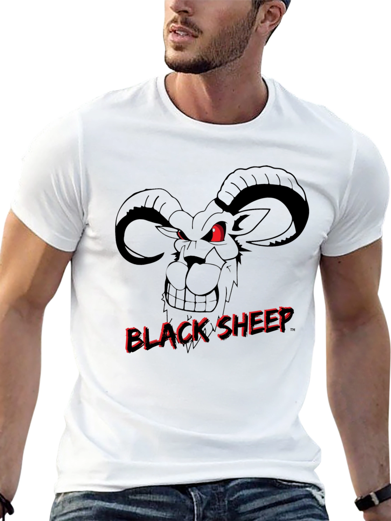 Black Sheep Graphic Tee - Mens Crew Neck Shirt