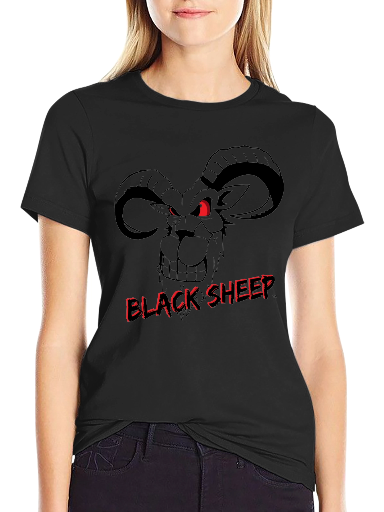 Black Sheep Graphic Tee - Mens Crew Neck Shirt