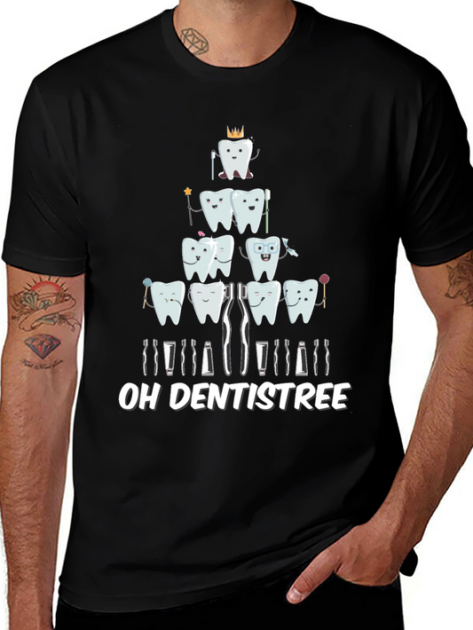 Oh Dentistree T-Shirt Funny Dental Christmas Tee