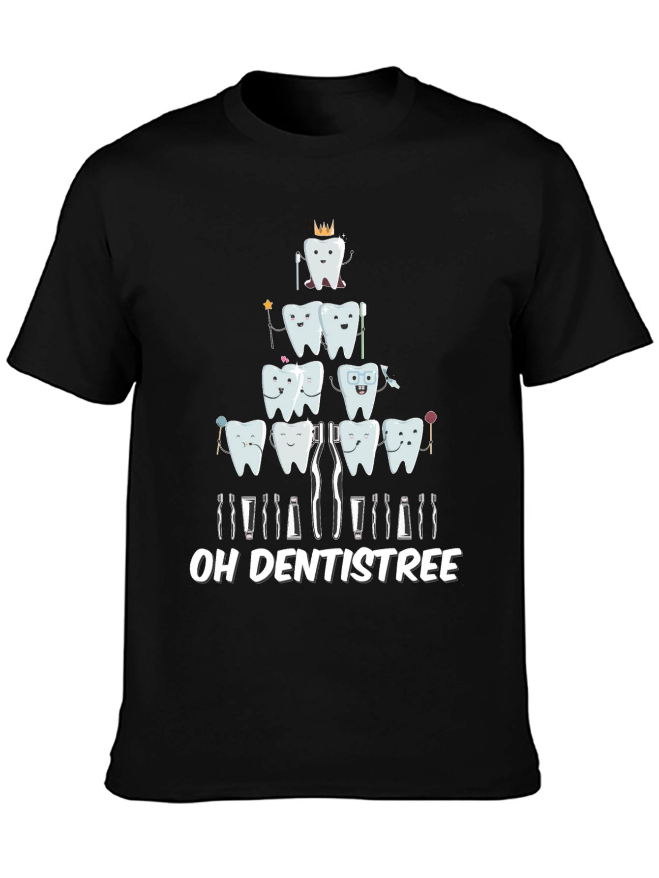 Oh Dentistree T-Shirt Funny Dental Christmas Tee