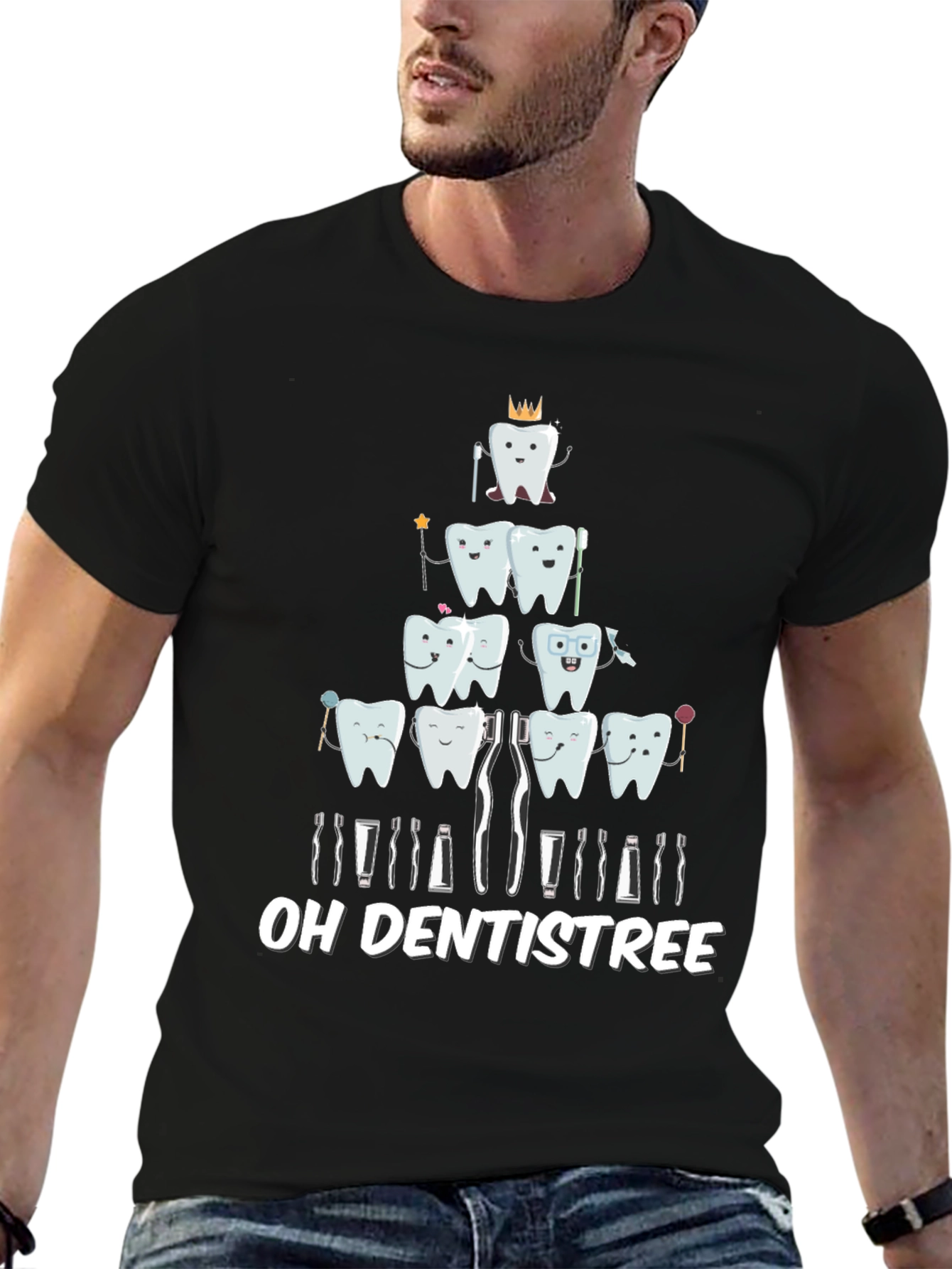 Oh Dentistree T-Shirt Funny Dental Christmas Tee