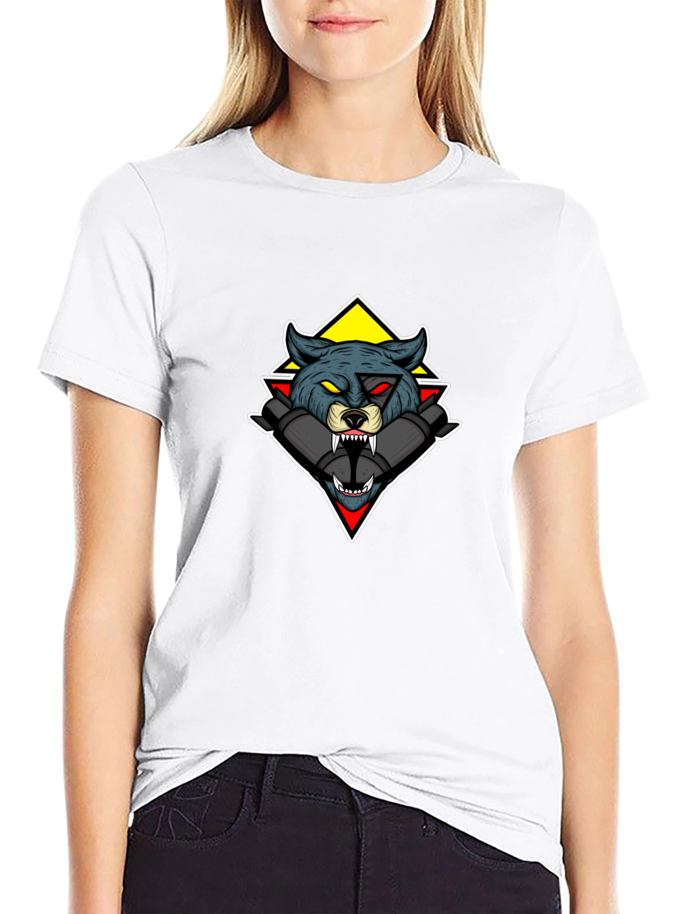 Wolf Graphic Tee - Mens Black T-Shirt
