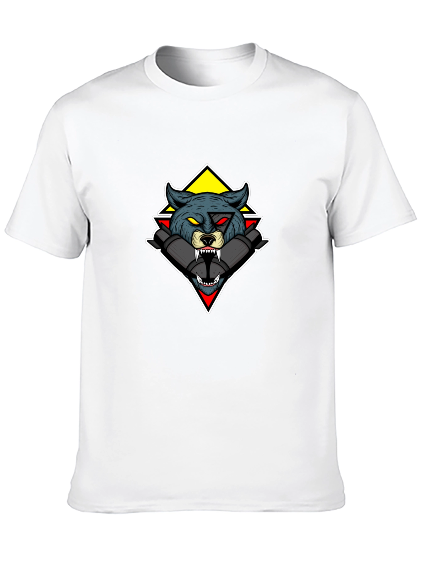 Wolf Graphic Tee - Mens Black T-Shirt