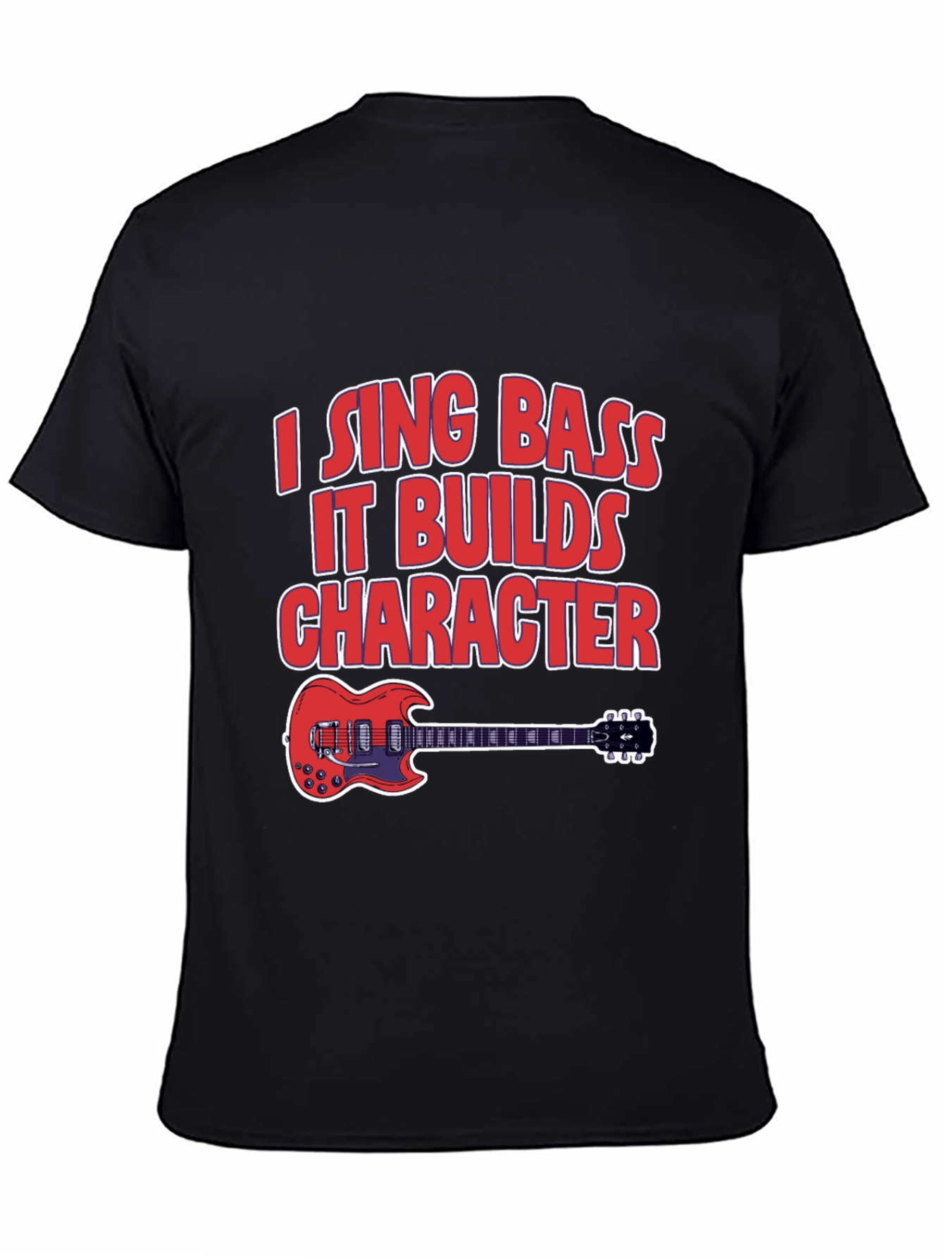I Sing Bass Guitar Graphic T-Shirt