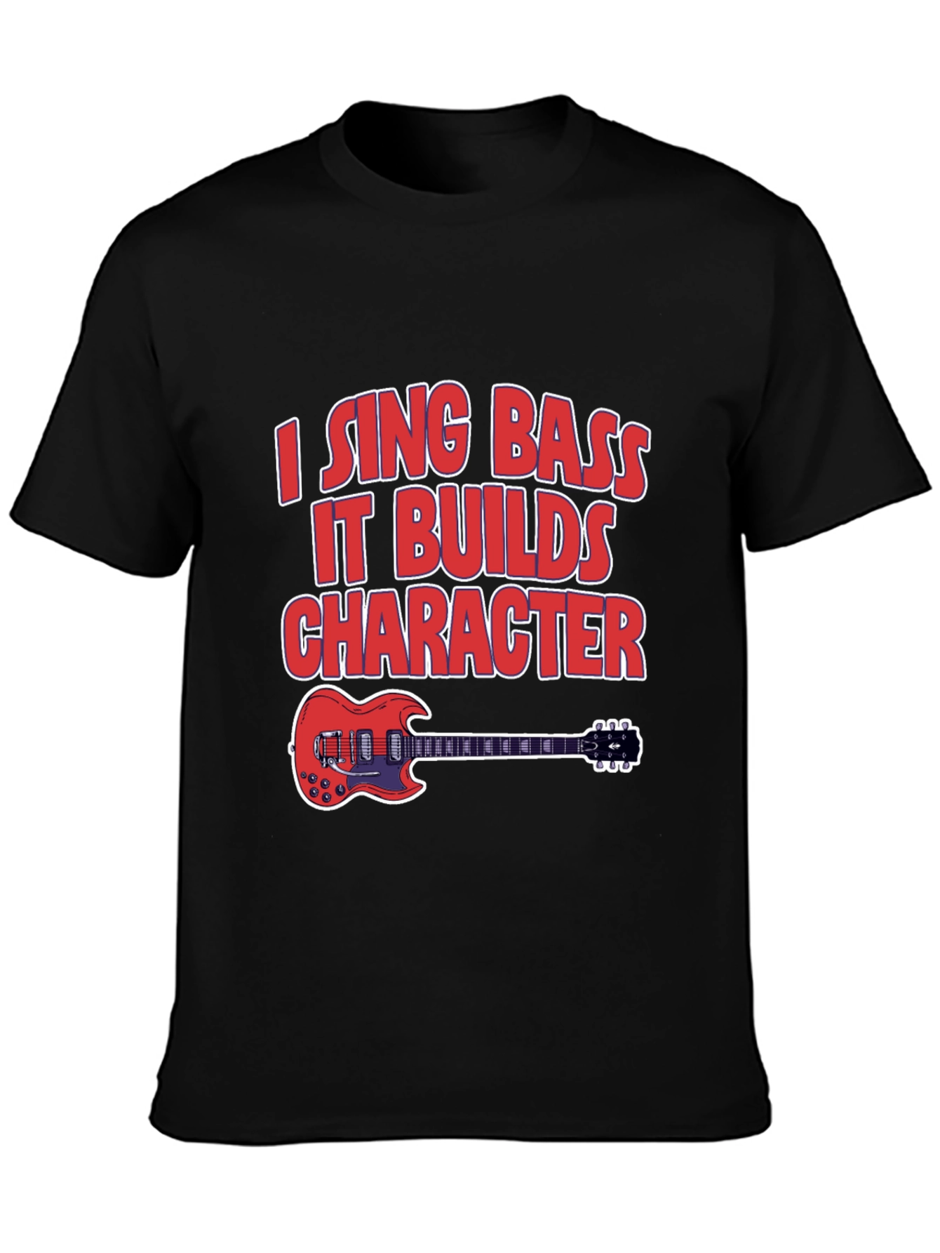 I Sing Bass Guitar Graphic T-Shirt