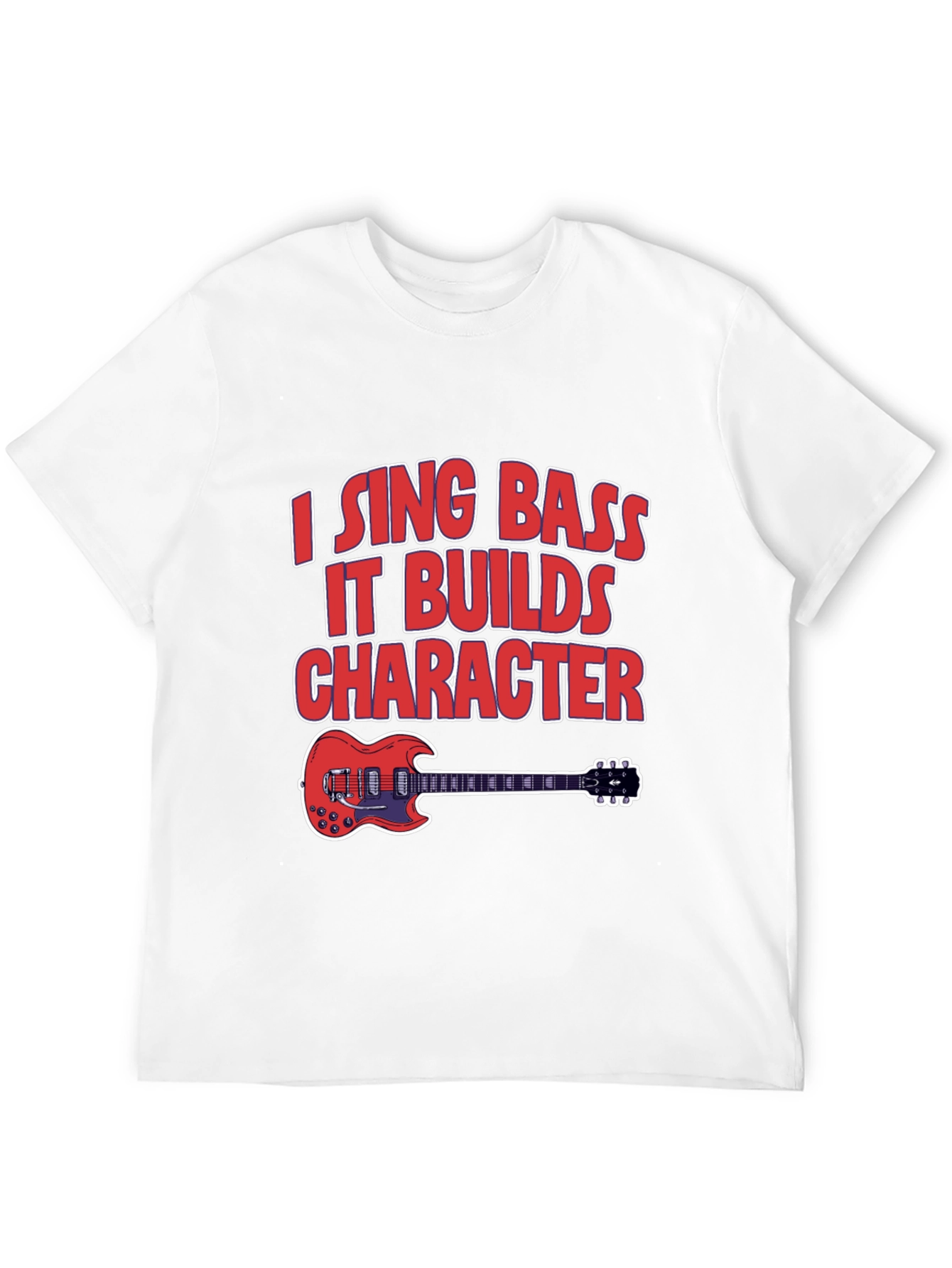I Sing Bass Guitar Graphic T-Shirt