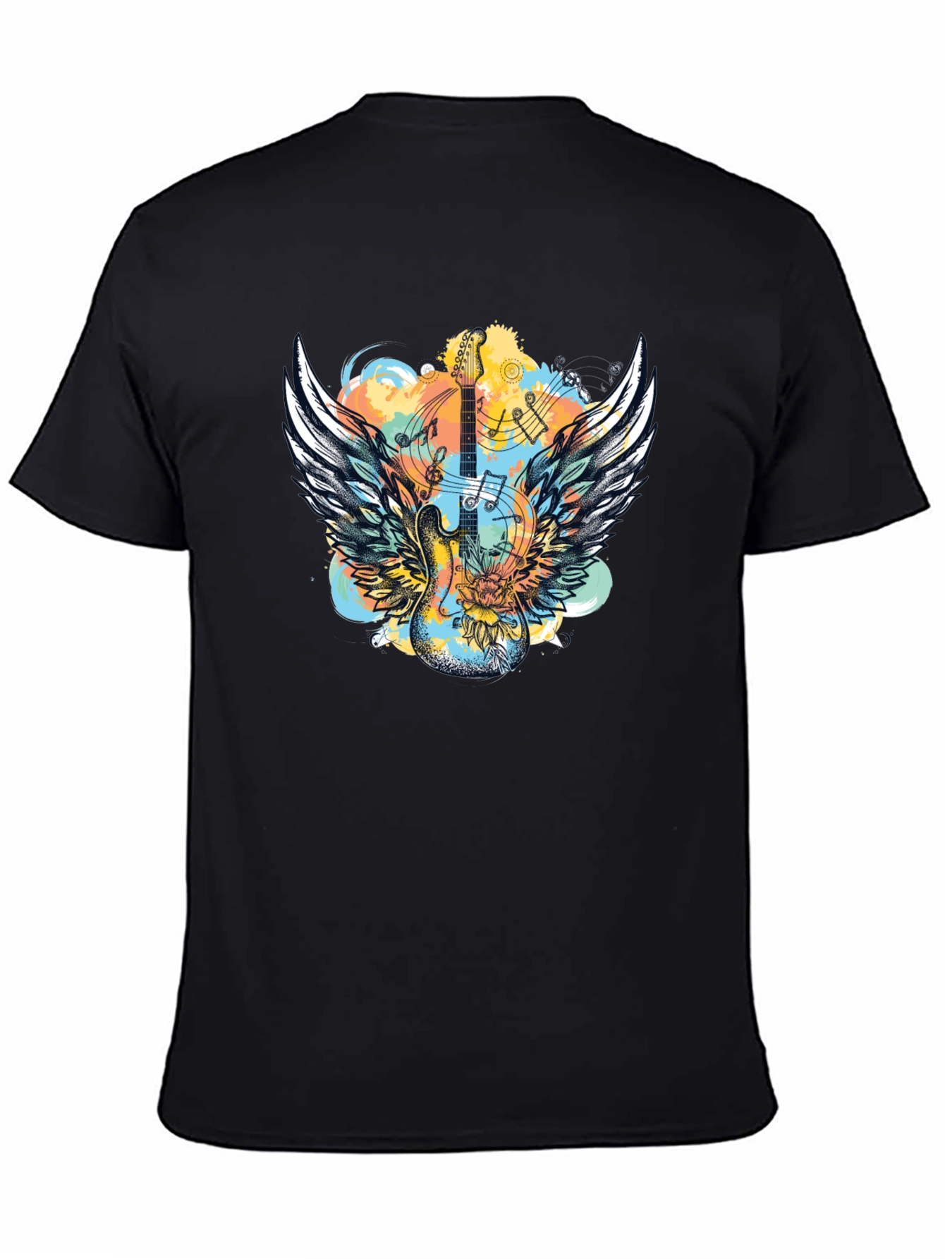 Winged Guitar T-Shirt - Rocker Style