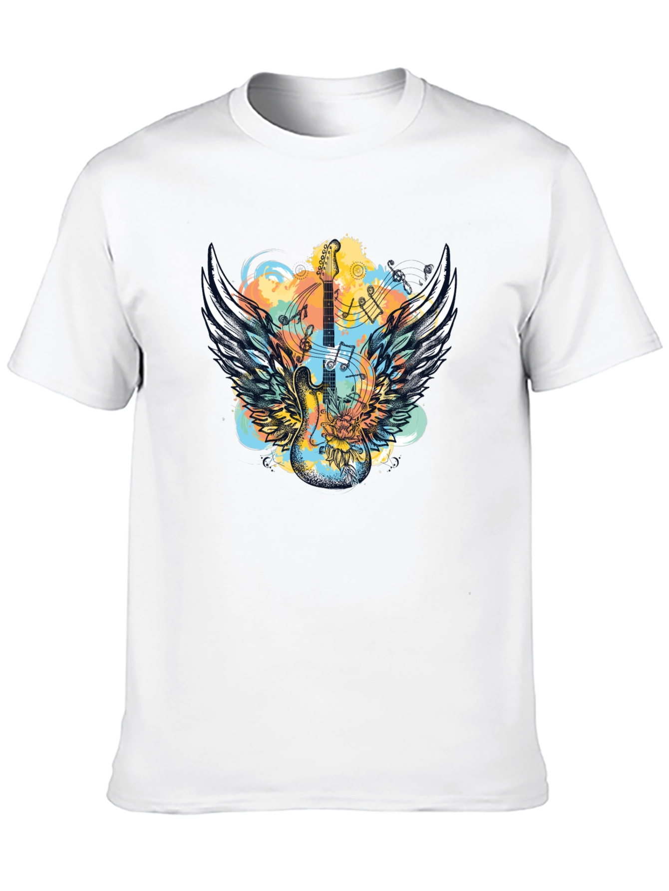 Winged Guitar T-Shirt - Rocker Style