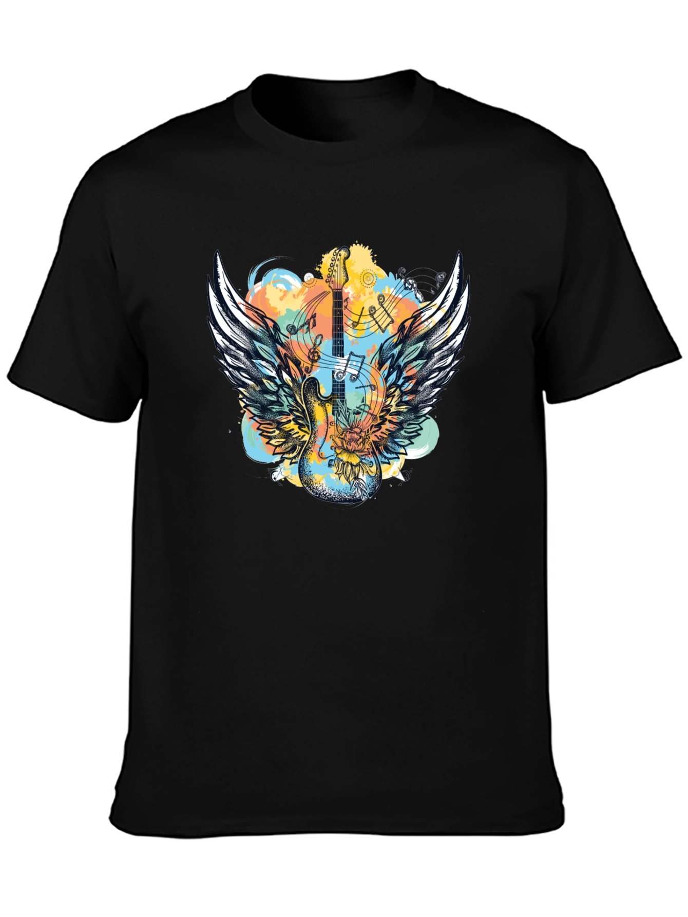 Winged Guitar T-Shirt - Rocker Style