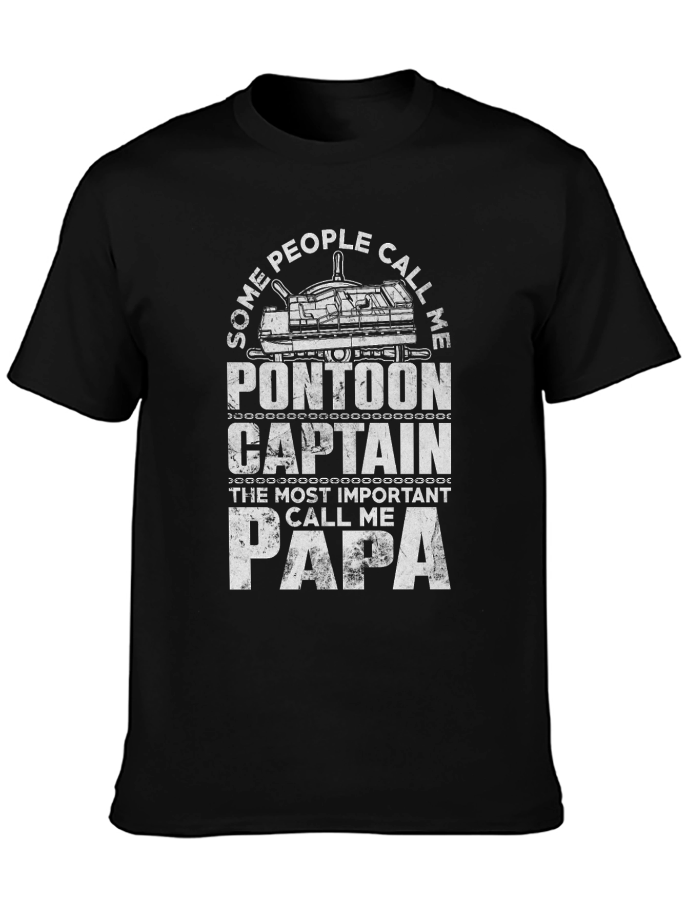 Pontoon Captain Papa Graphic T-Shirt