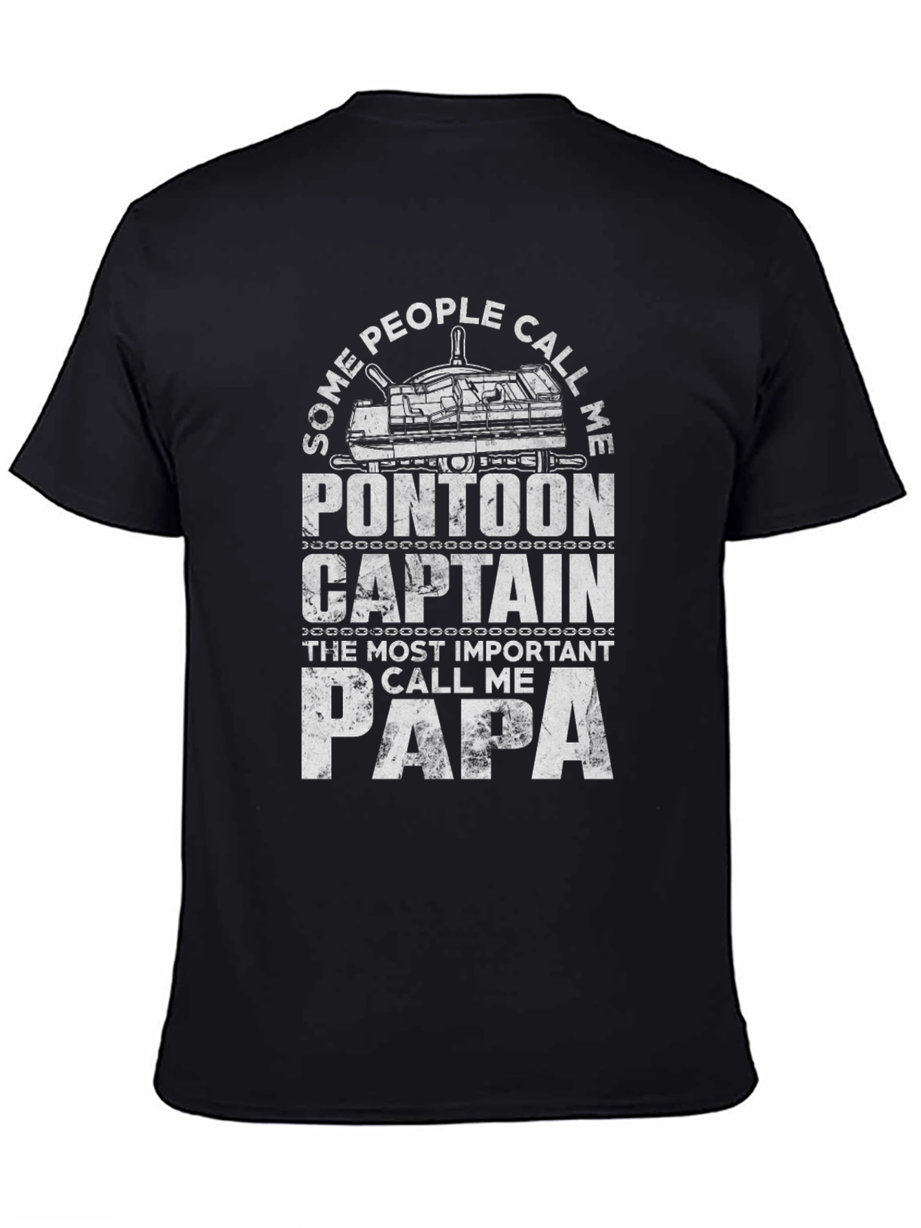Pontoon Captain Papa Graphic T-Shirt