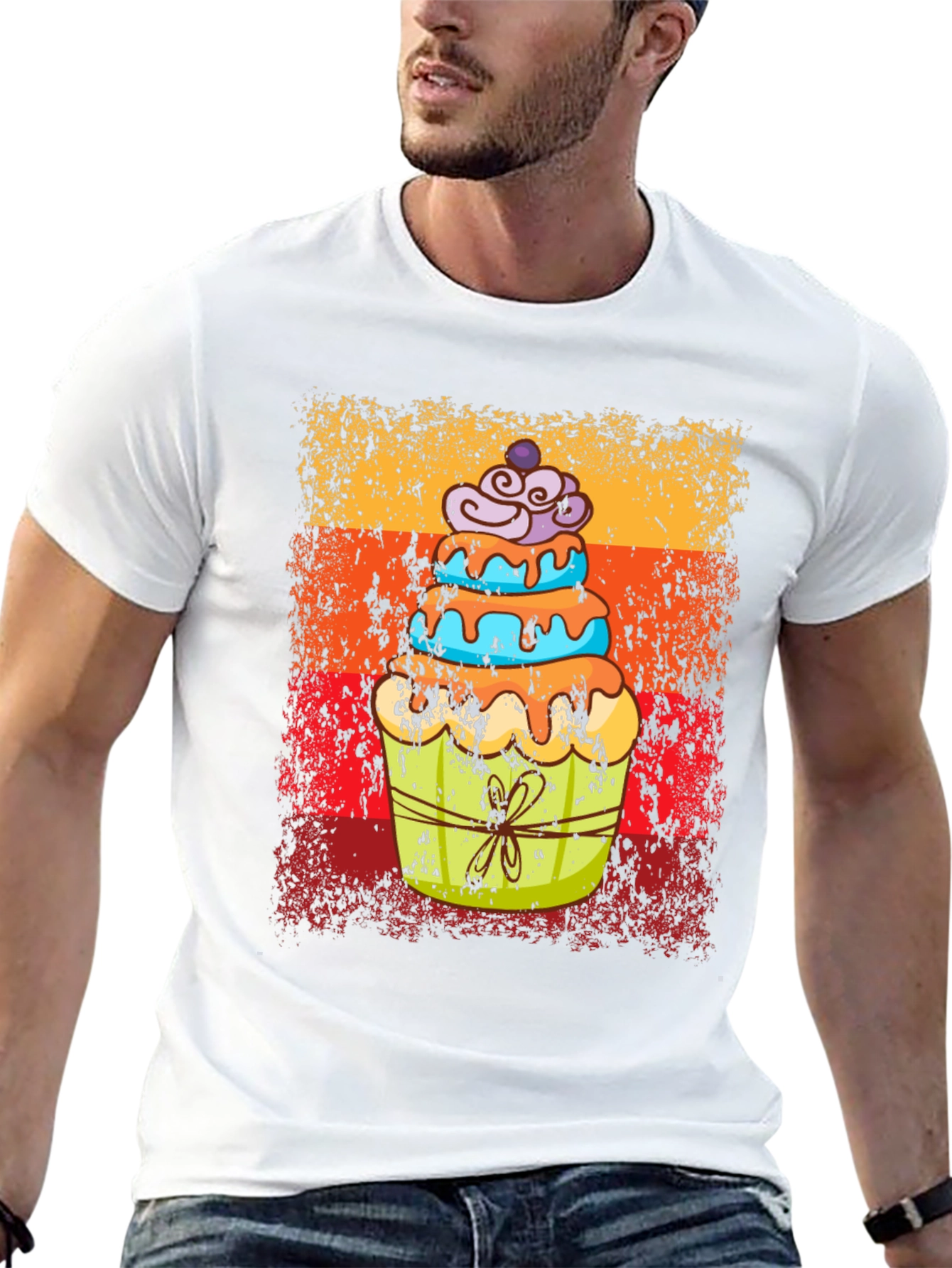 Retro Cupcake T-Shirt - Sweet Treat Tee