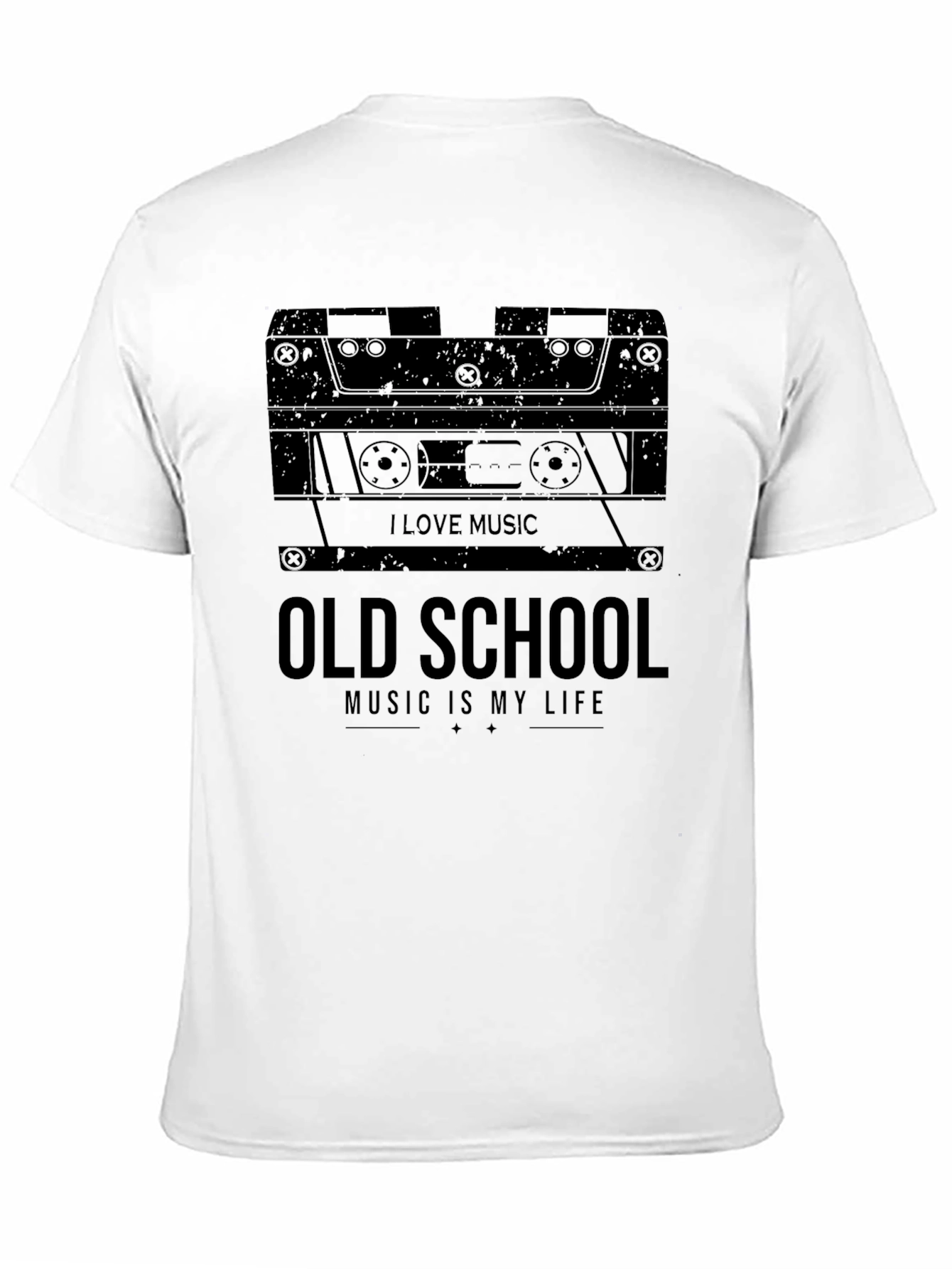 Retro Cassette Tape Old School Music T-Shirt