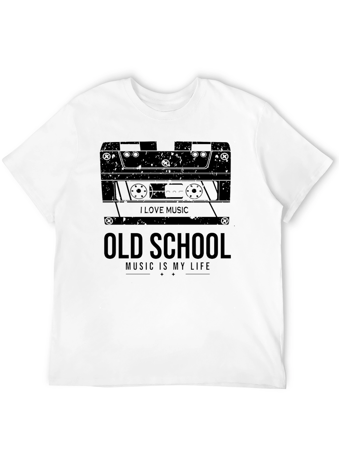 Retro Cassette Tape Old School Music T-Shirt