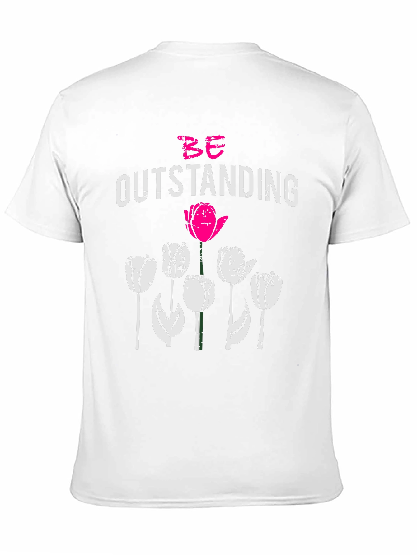 Be Outstanding Tulip Graphic Tee - Black