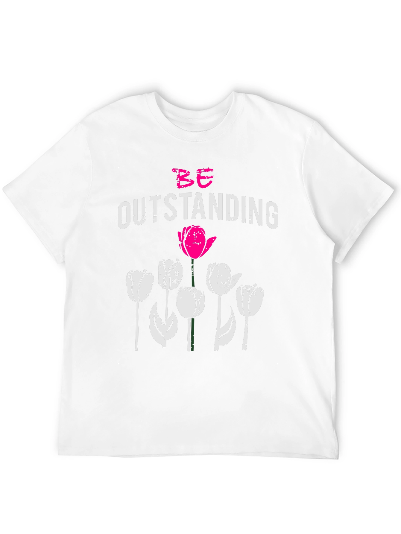 Be Outstanding Tulip Graphic Tee - Black