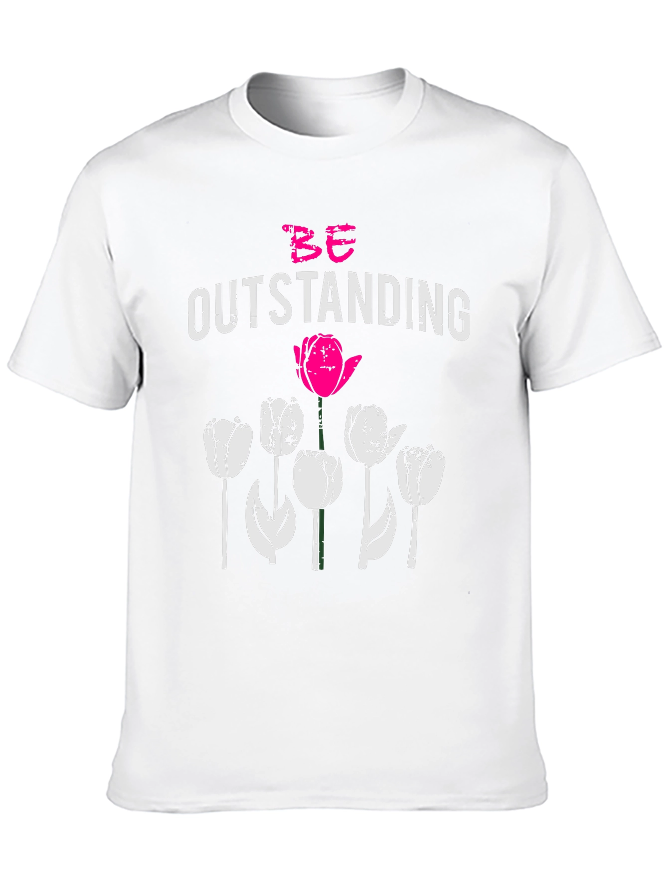 Be Outstanding Tulip Graphic Tee - Black