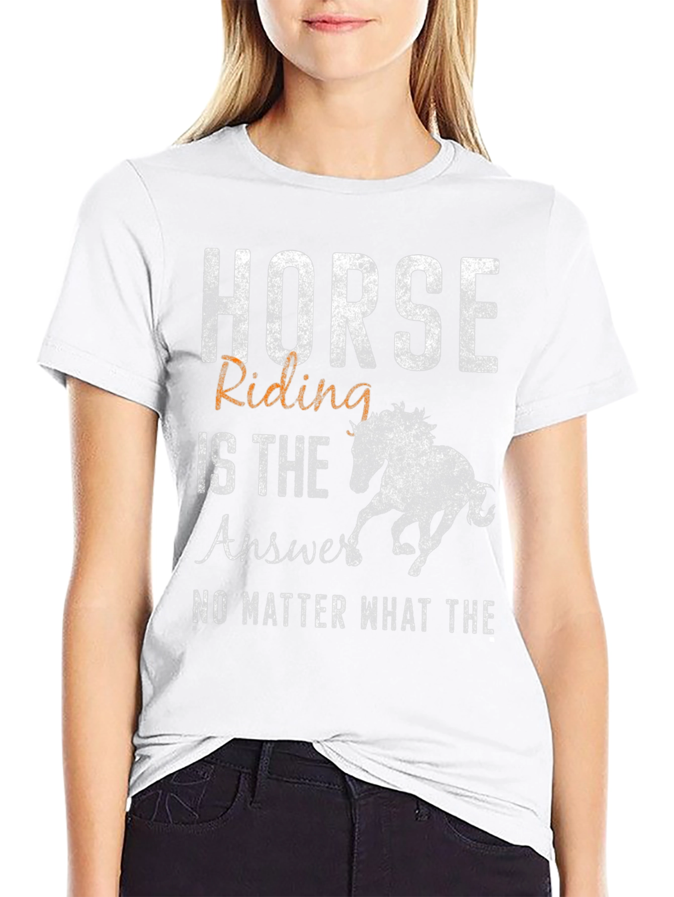 Horse Riding is the Answer T-Shirt